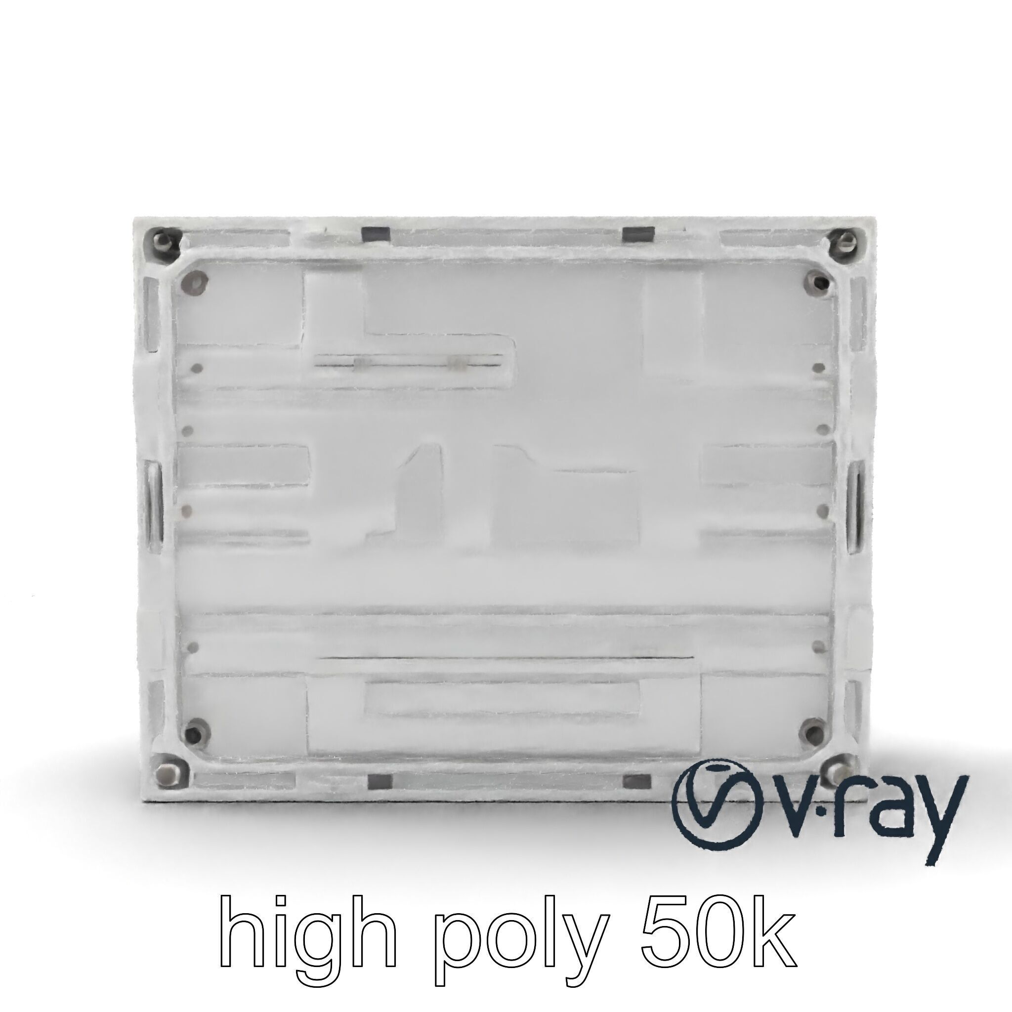 Futuristic Modular Wall Panel Design model pack Low-poly 3D model_24