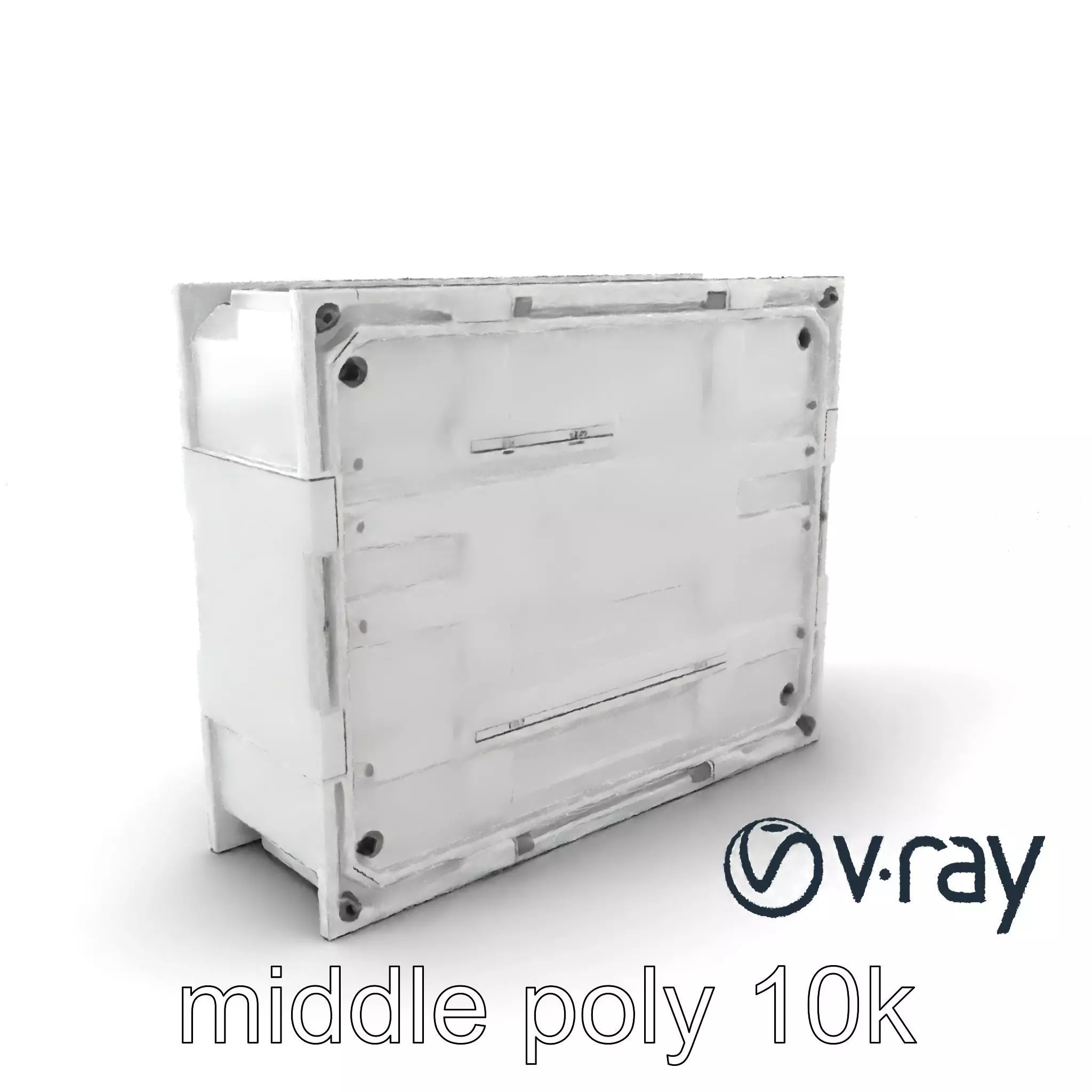 Futuristic Modular Wall Panel Design model pack Low-poly 3D model_0