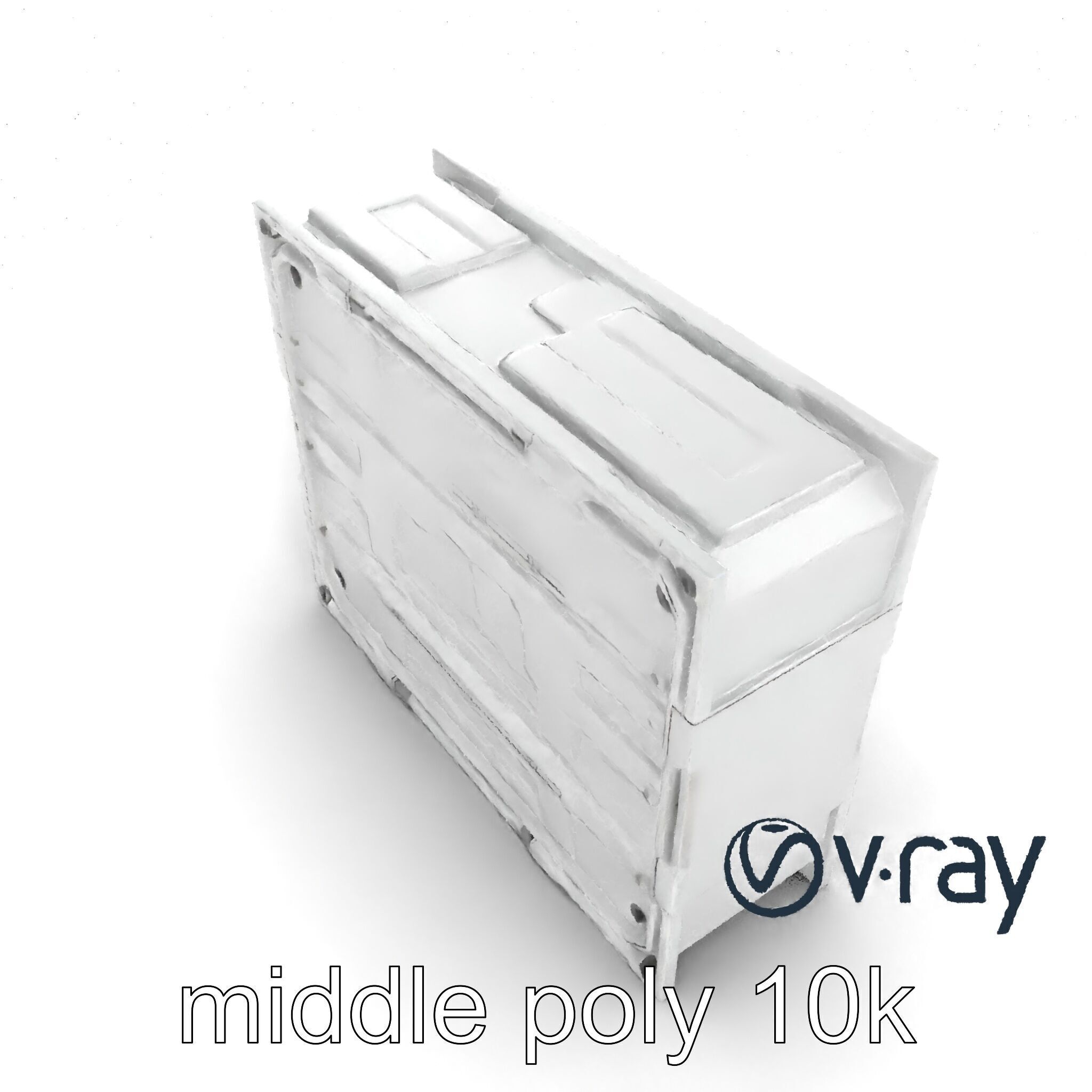 Futuristic Modular Wall Panel Design model pack Low-poly 3D model_27