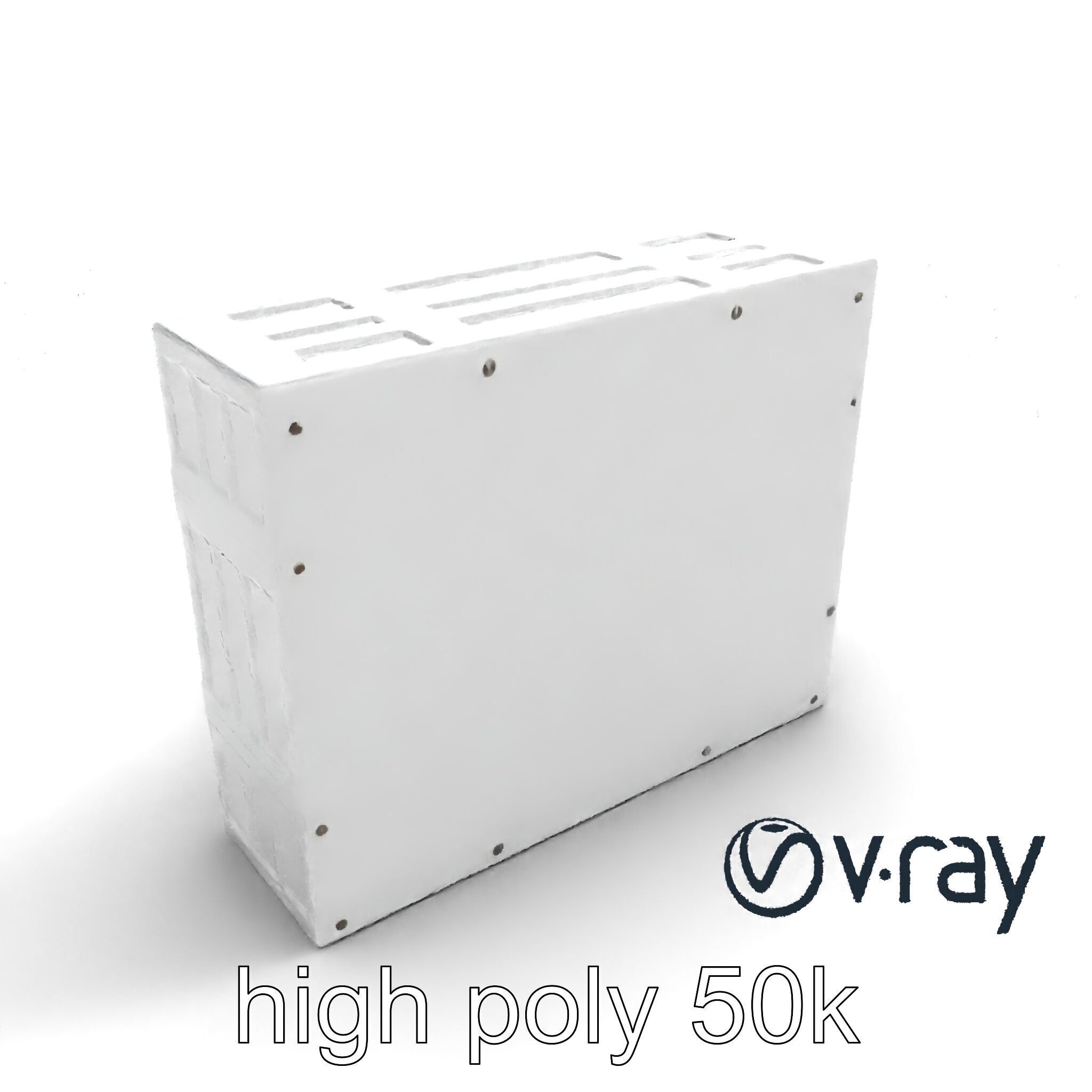 Futuristic Modular Wall Panel Design model pack Low-poly 3D model_9