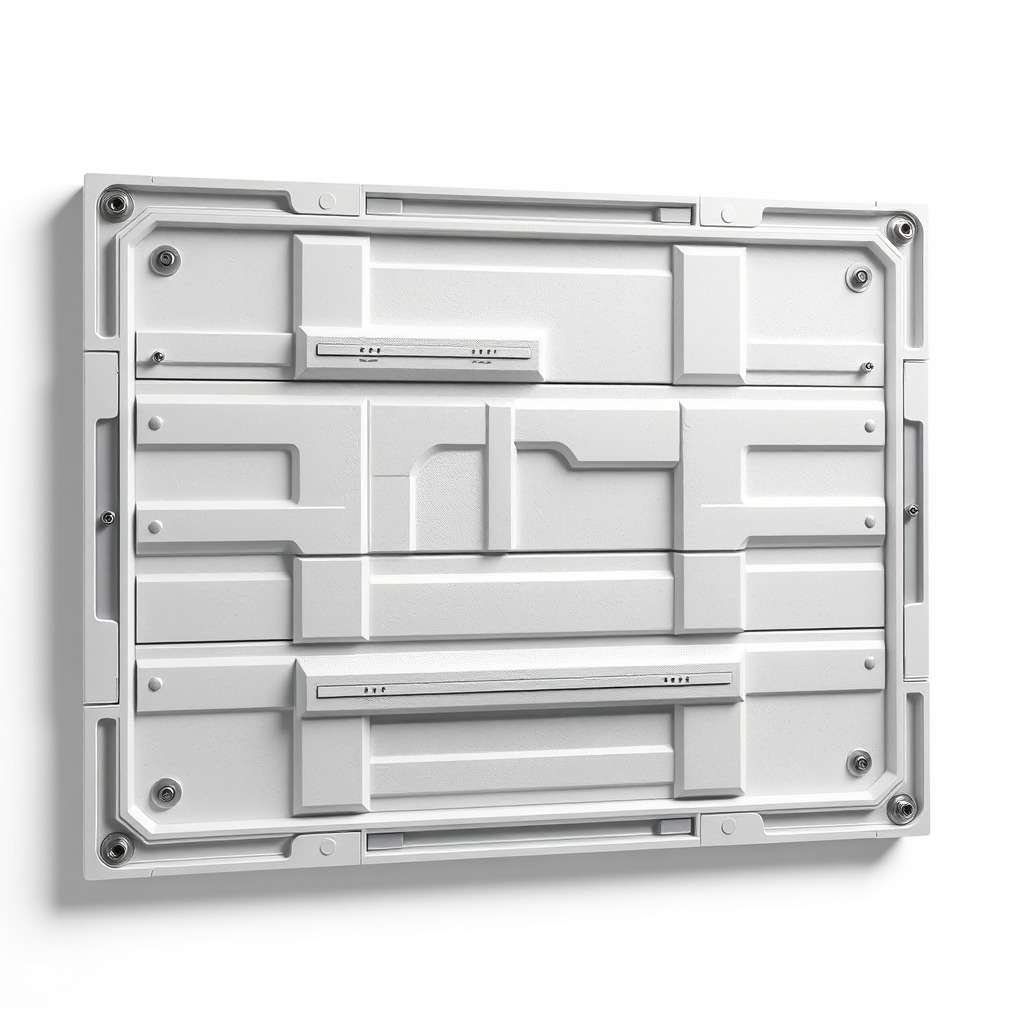 Futuristic Modular Wall Panel Design model pack Low-poly 3D model_3