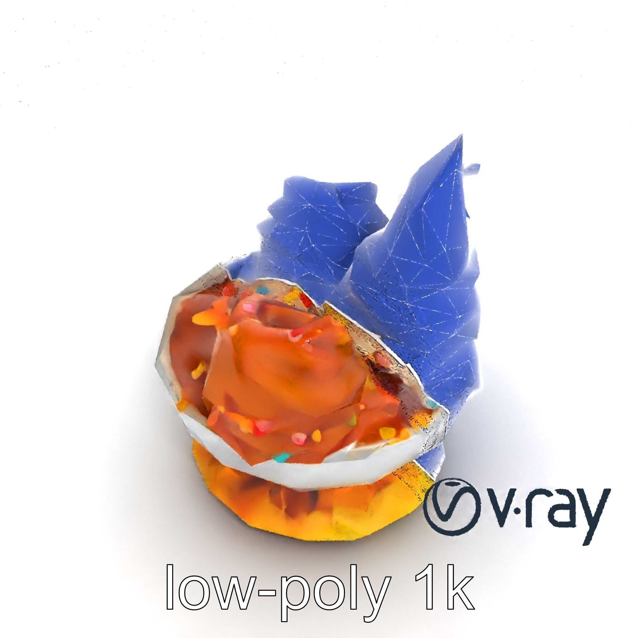 Soft Serve Ice Cream with Toppings Model Pack Low-poly 3D model_27