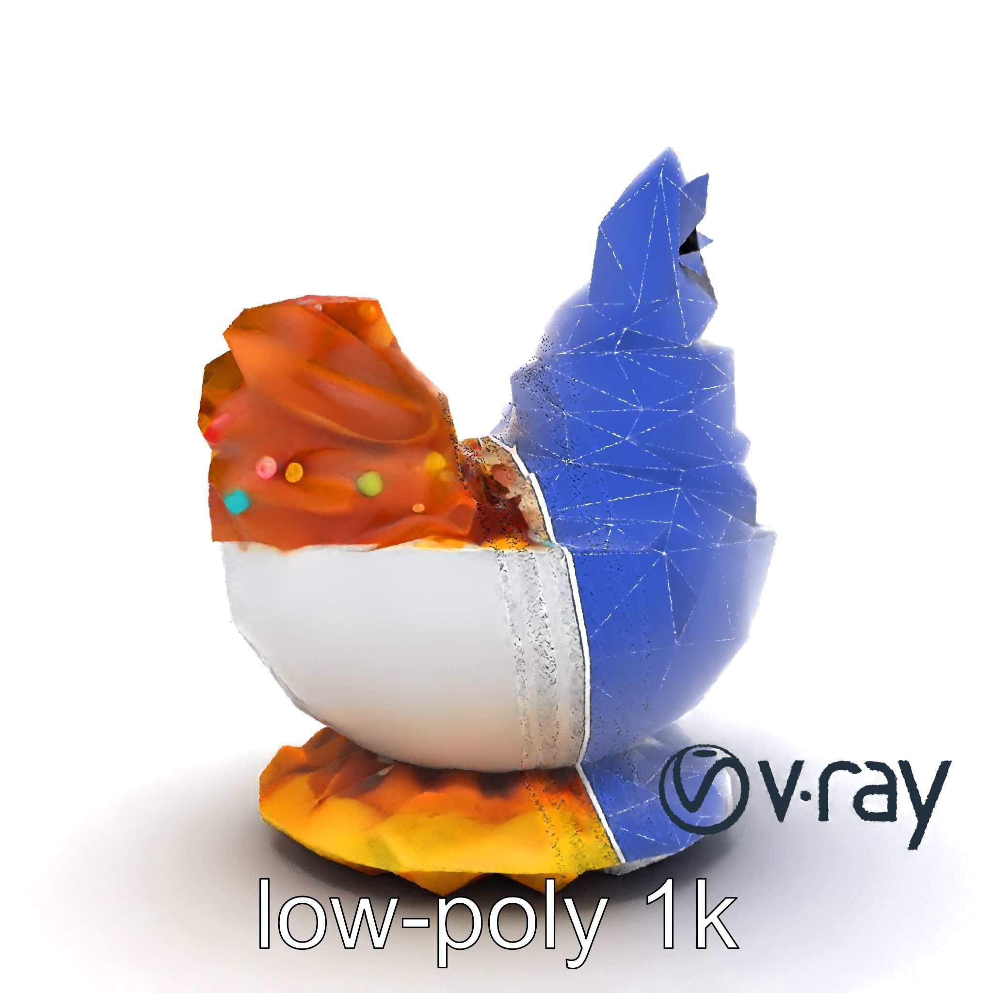 Soft Serve Ice Cream with Toppings Model Pack Low-poly 3D model_25