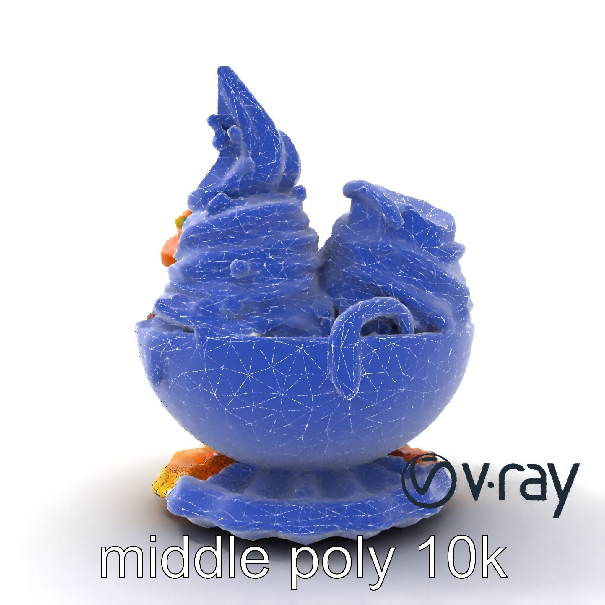 Soft Serve Ice Cream with Toppings Model Pack Low-poly 3D model_18