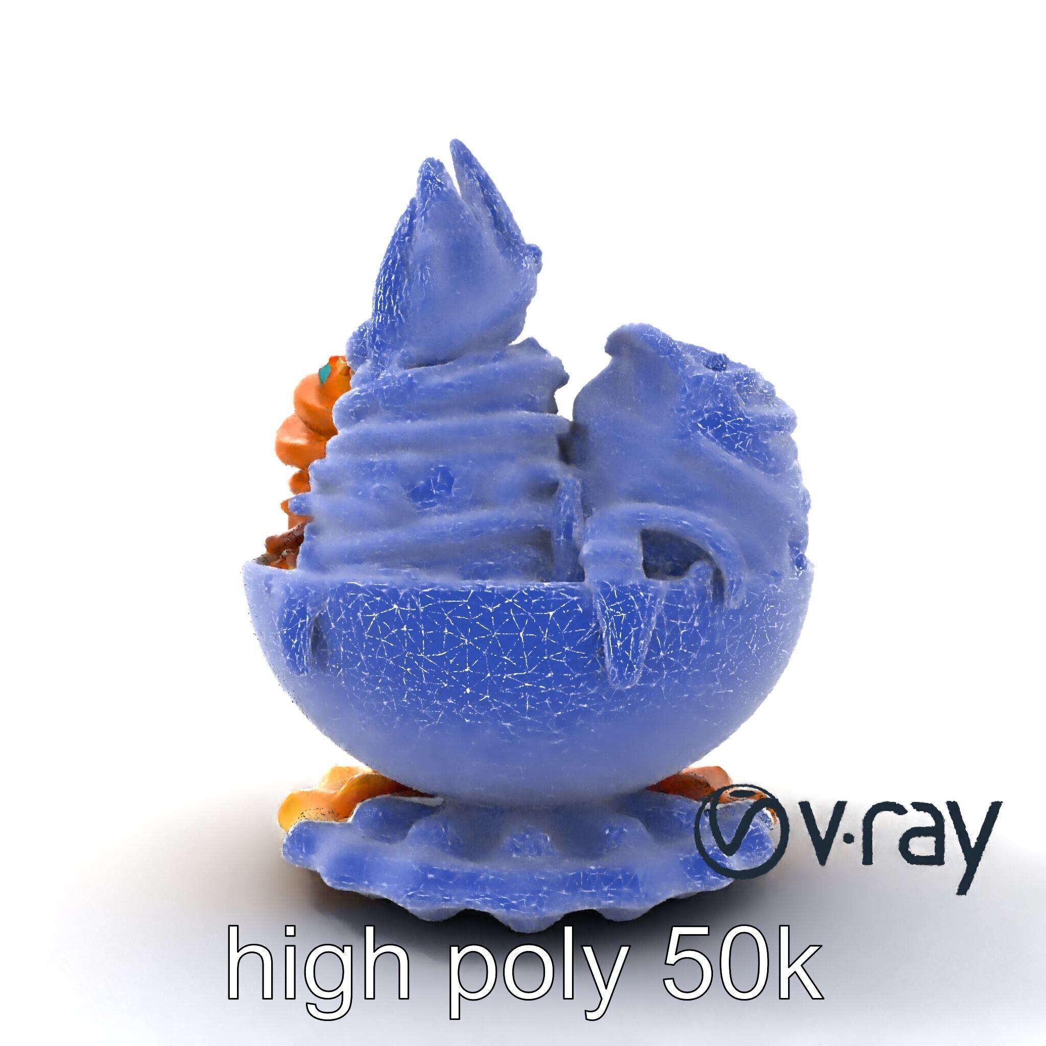 Soft Serve Ice Cream with Toppings Model Pack Low-poly 3D model_15