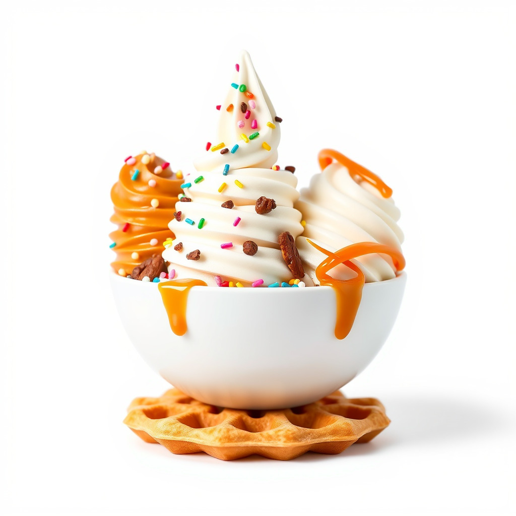 Soft Serve Ice Cream with Toppings Model Pack Low-poly 3D model_4