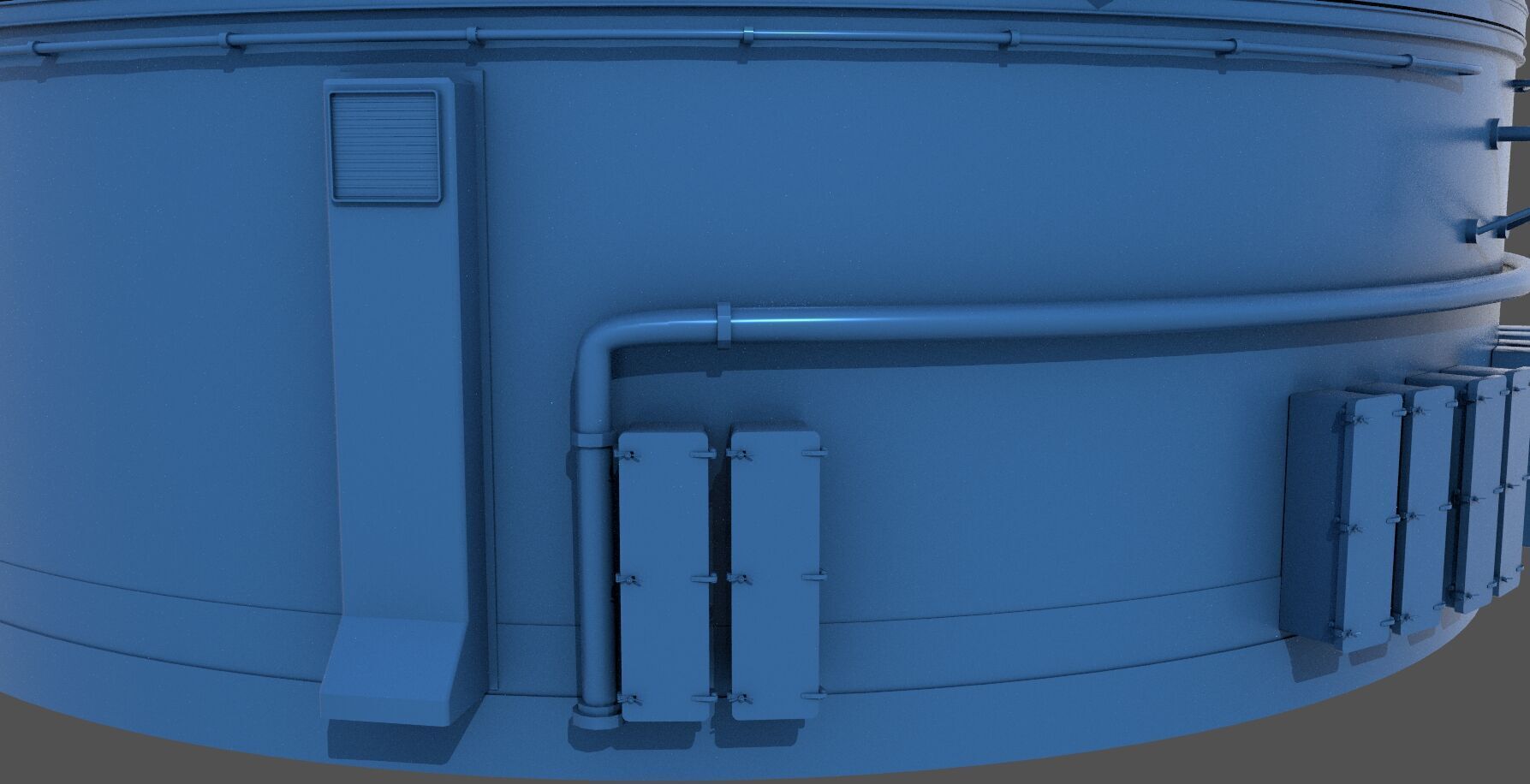 381mm WW2 Italian turret n3 - Commercial license - 1-200 scale 3D print model_11