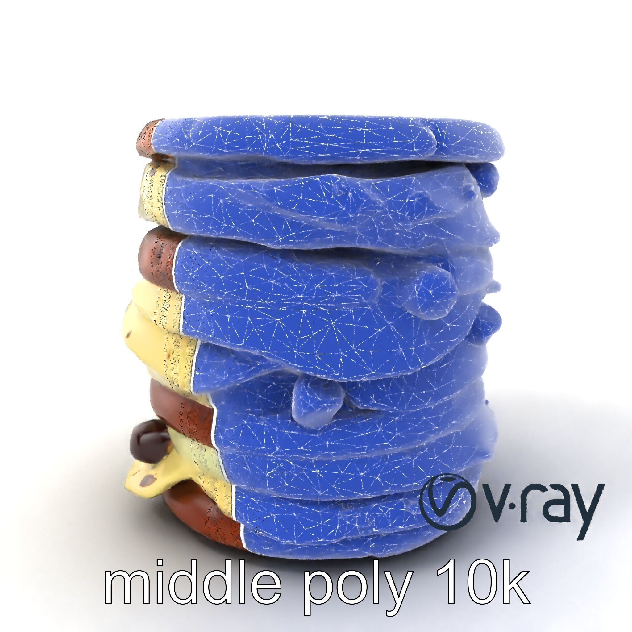 Ice Cream Sandwich Model Pack with Detailed Textures Low-poly 3D model_6