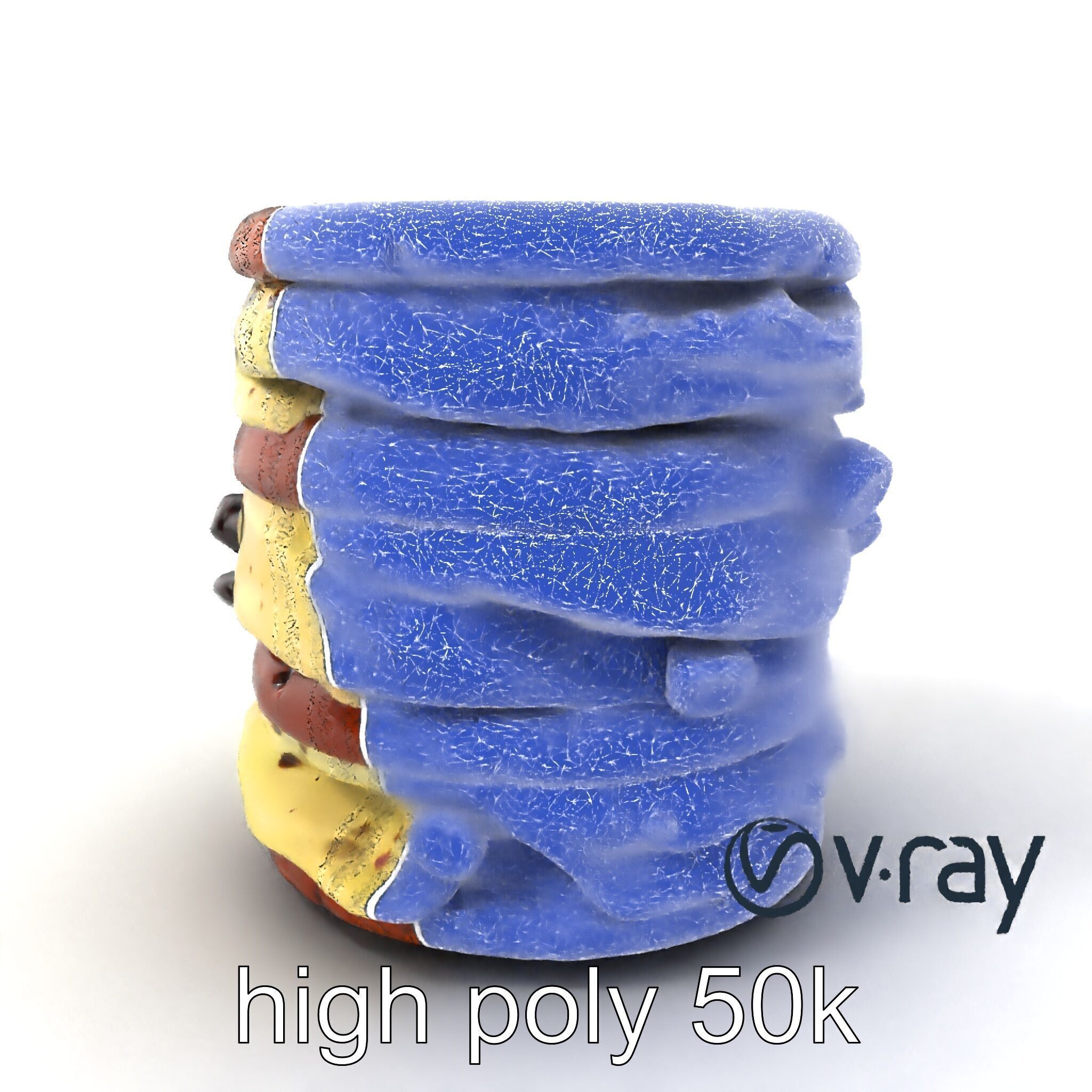 Ice Cream Sandwich Model Pack with Detailed Textures Low-poly 3D model_10