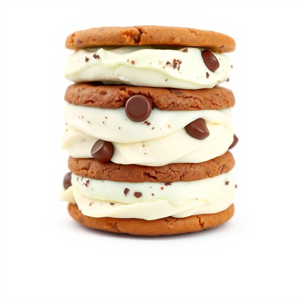 Ice Cream Sandwich Model Pack with Detailed Textures Low-poly 3D model_4