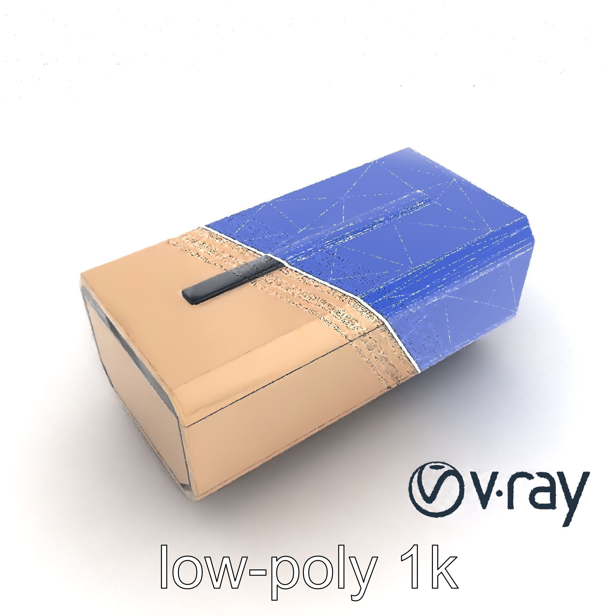 Futuristic Storage Box Sleek Design model pack Low-poly 3D model_26