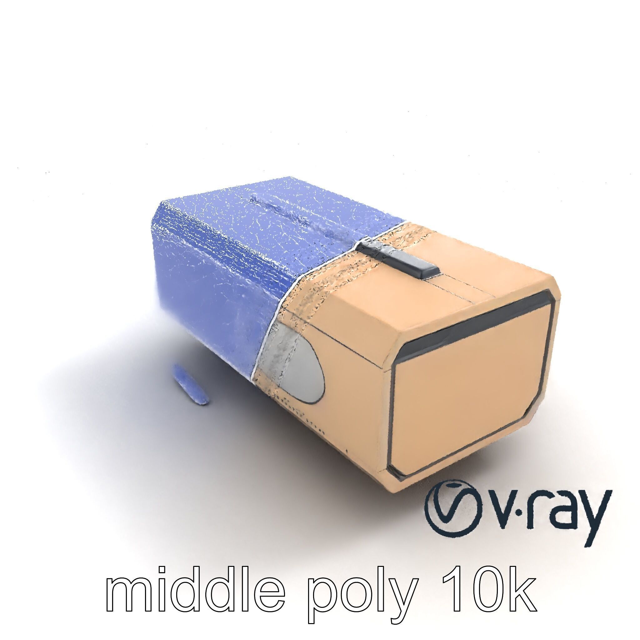 Futuristic Storage Box Sleek Design model pack Low-poly 3D model_11