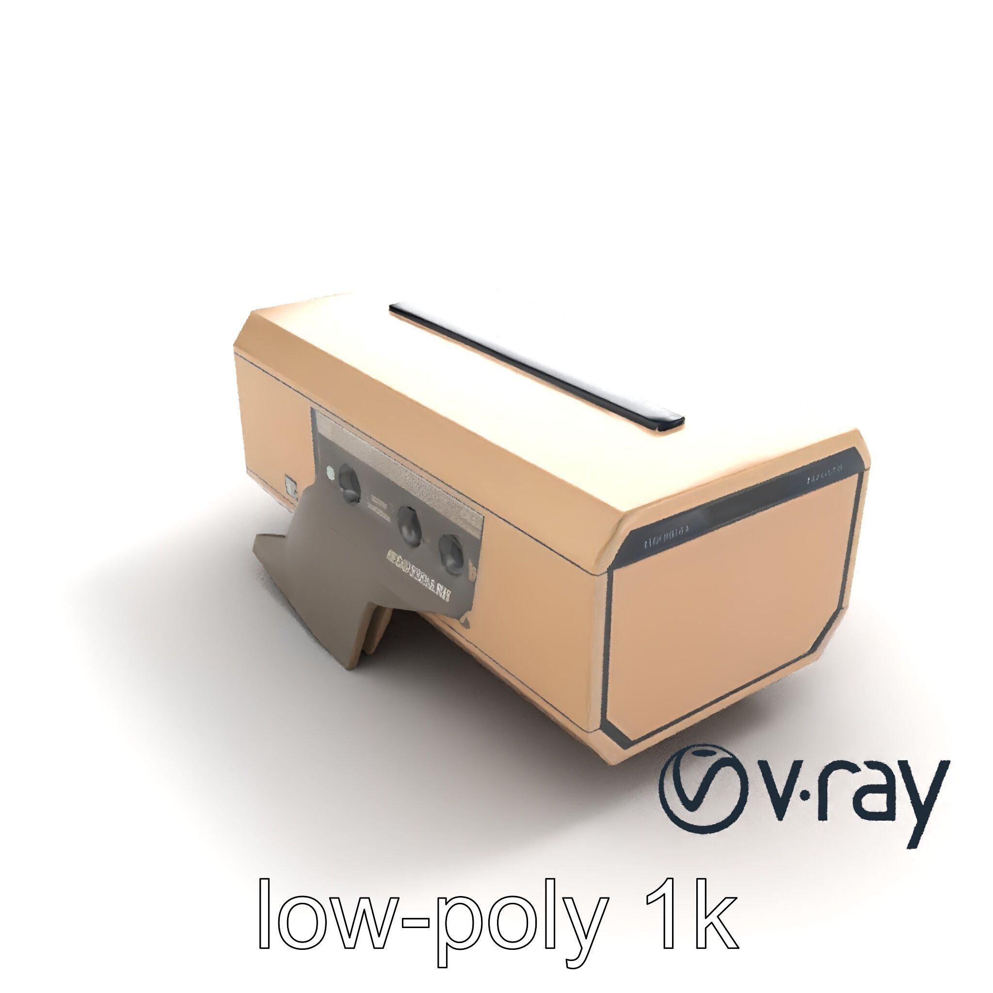 Futuristic Storage Box Sleek Design model pack Low-poly 3D model_8