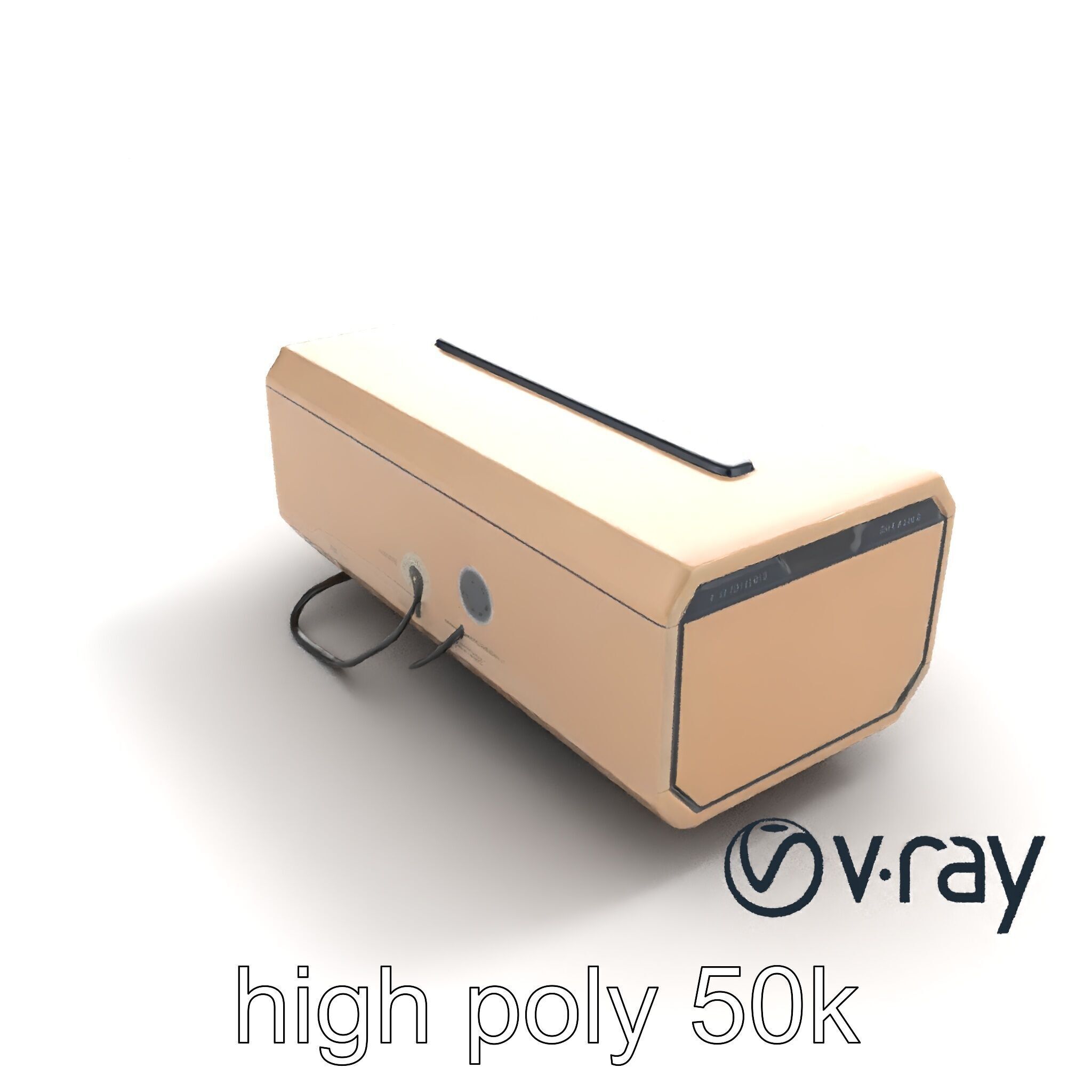 Futuristic Storage Box Sleek Design model pack Low-poly 3D model_9