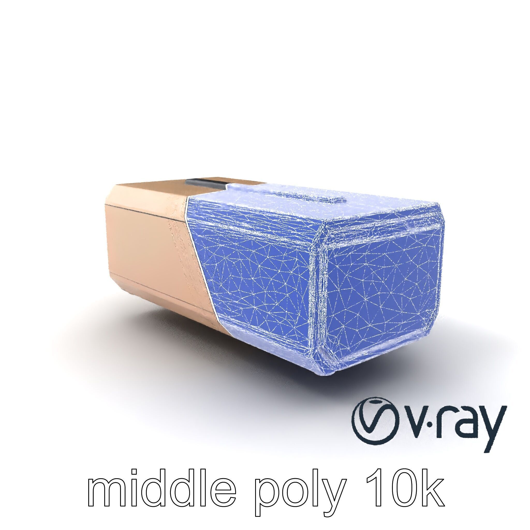 Futuristic Storage Box Sleek Design model pack Low-poly 3D model_5