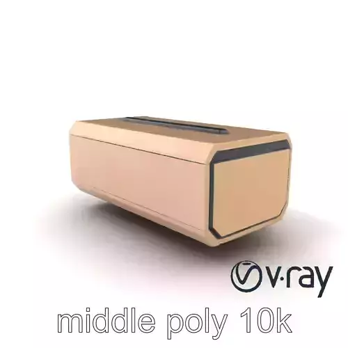 Futuristic Storage Box Sleek Design model pack Low-poly 3D model