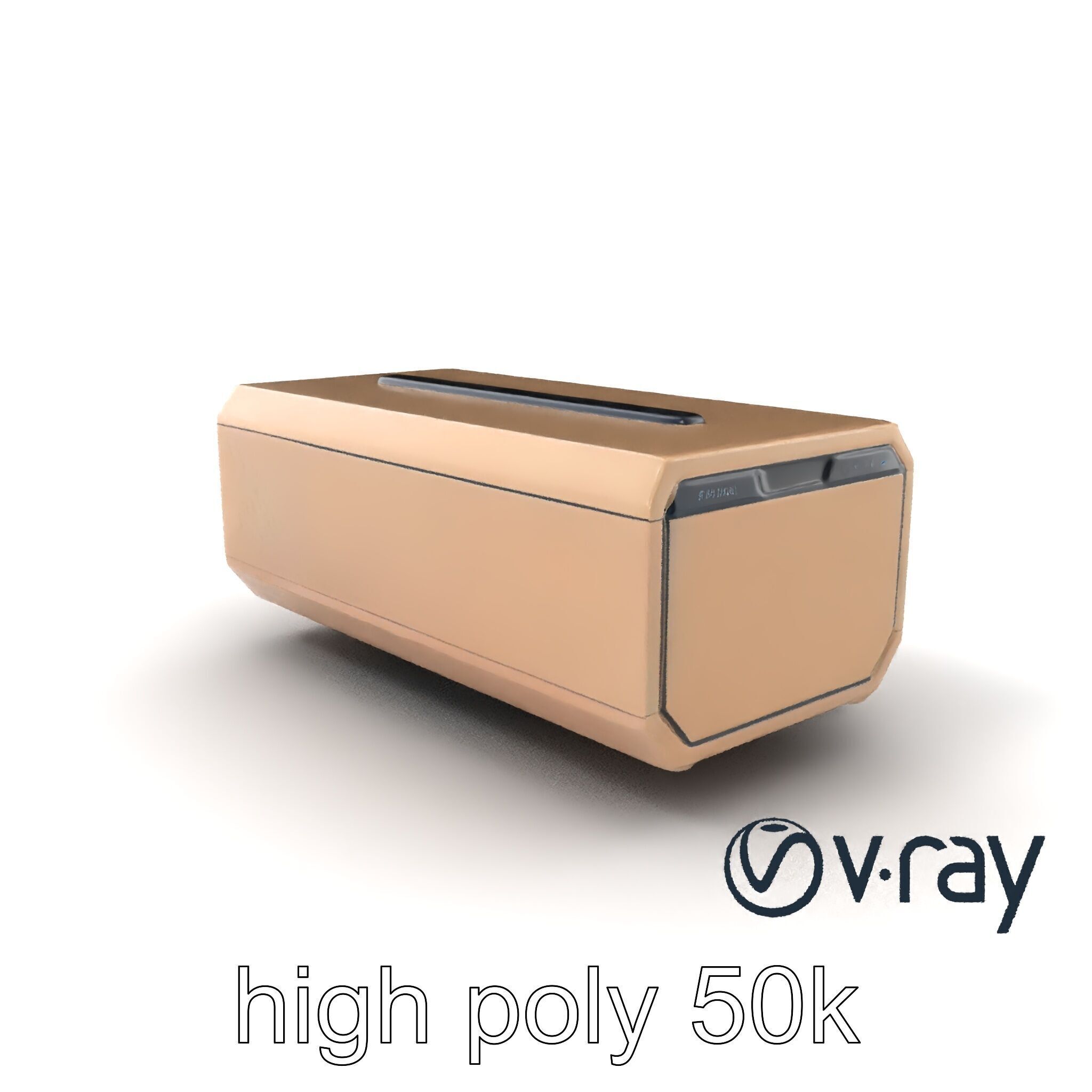 Futuristic Storage Box Sleek Design model pack Low-poly 3D model_2