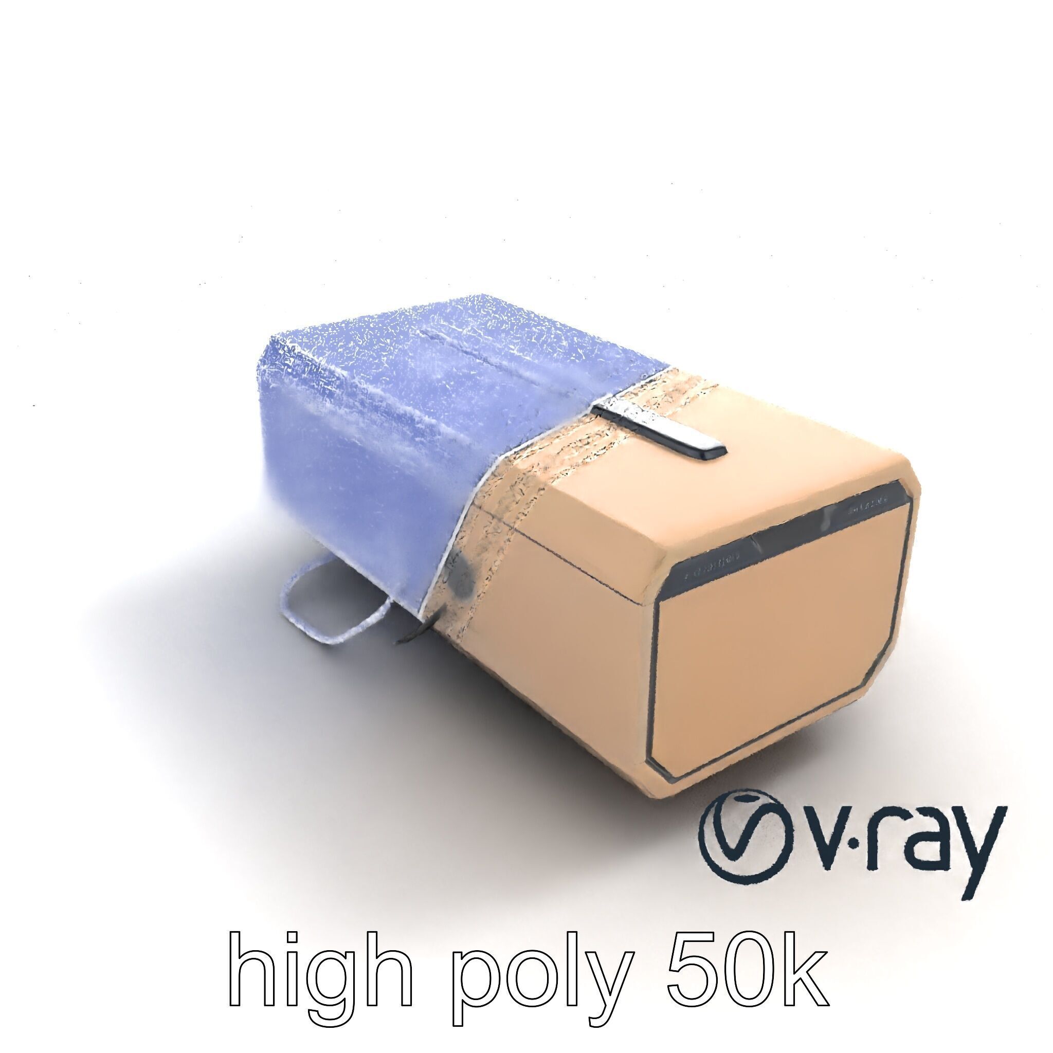 Futuristic Storage Box Sleek Design model pack Low-poly 3D model_14