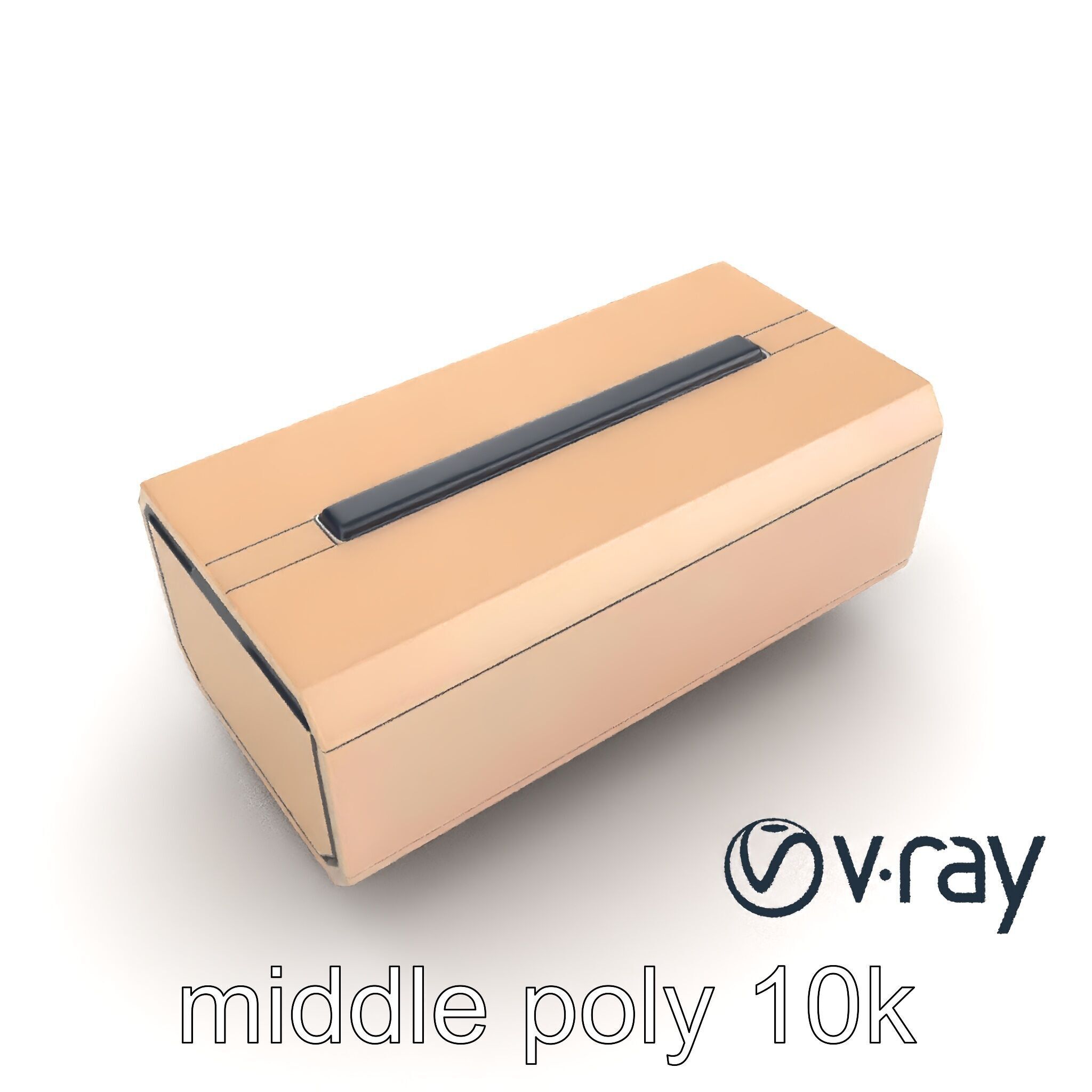 Futuristic Storage Box Sleek Design model pack Low-poly 3D model_13