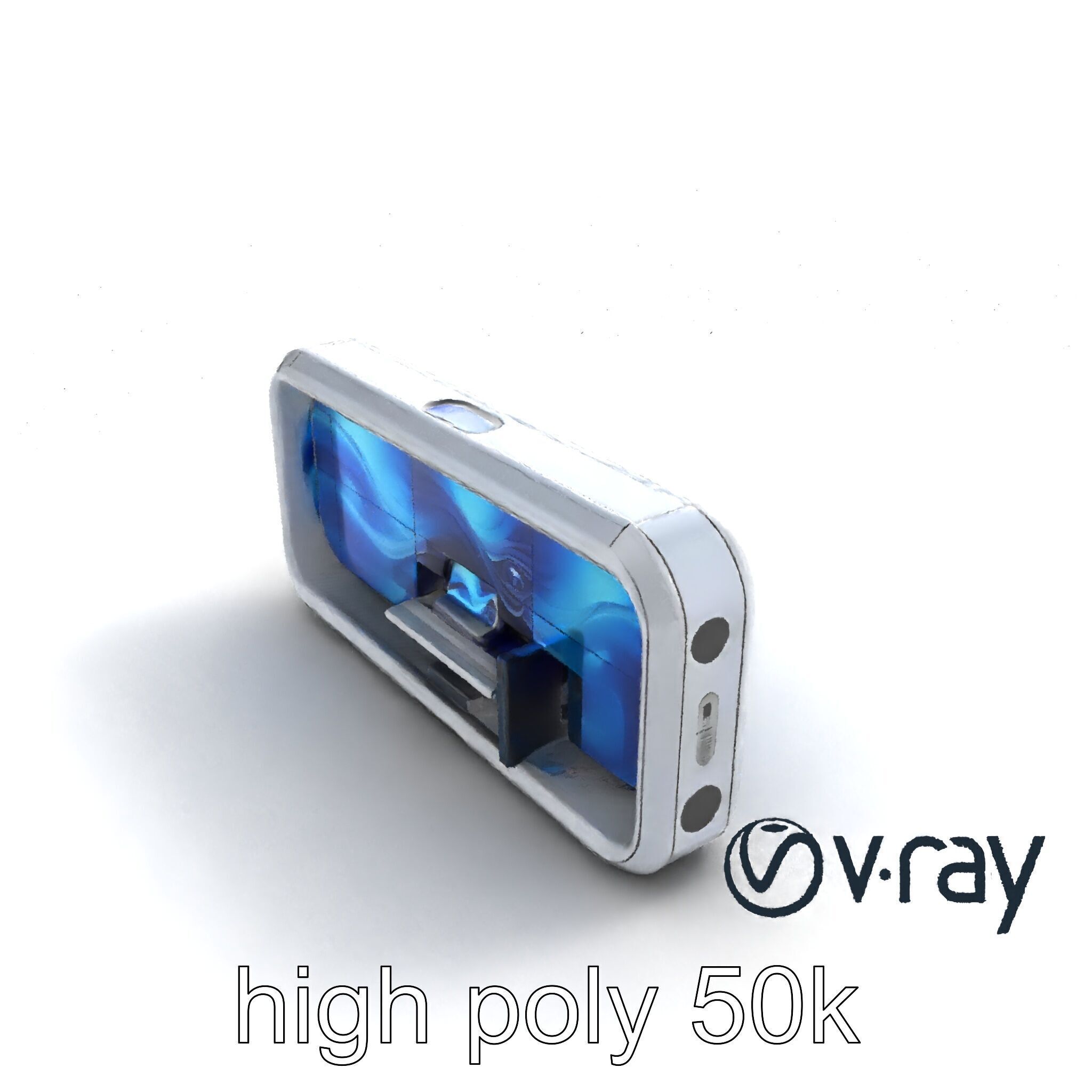 Futuristic Wall Module with Panoramic Displays model pack Low-poly 3D model_9