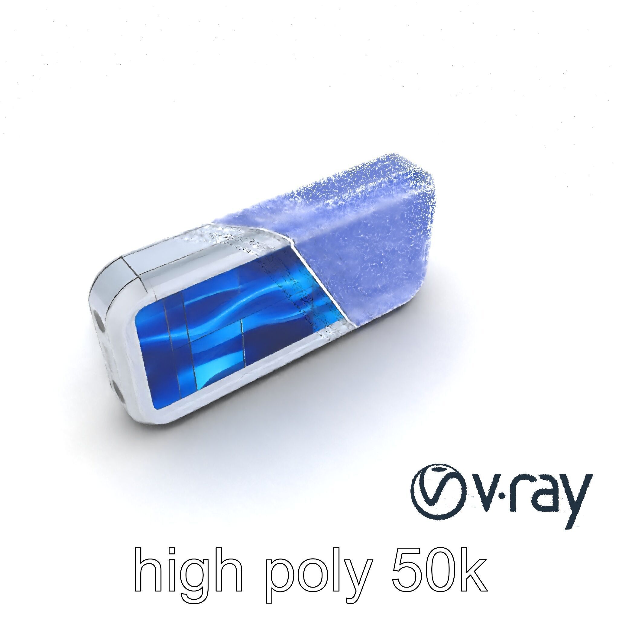 Futuristic Wall Module with Panoramic Displays model pack Low-poly 3D model_18