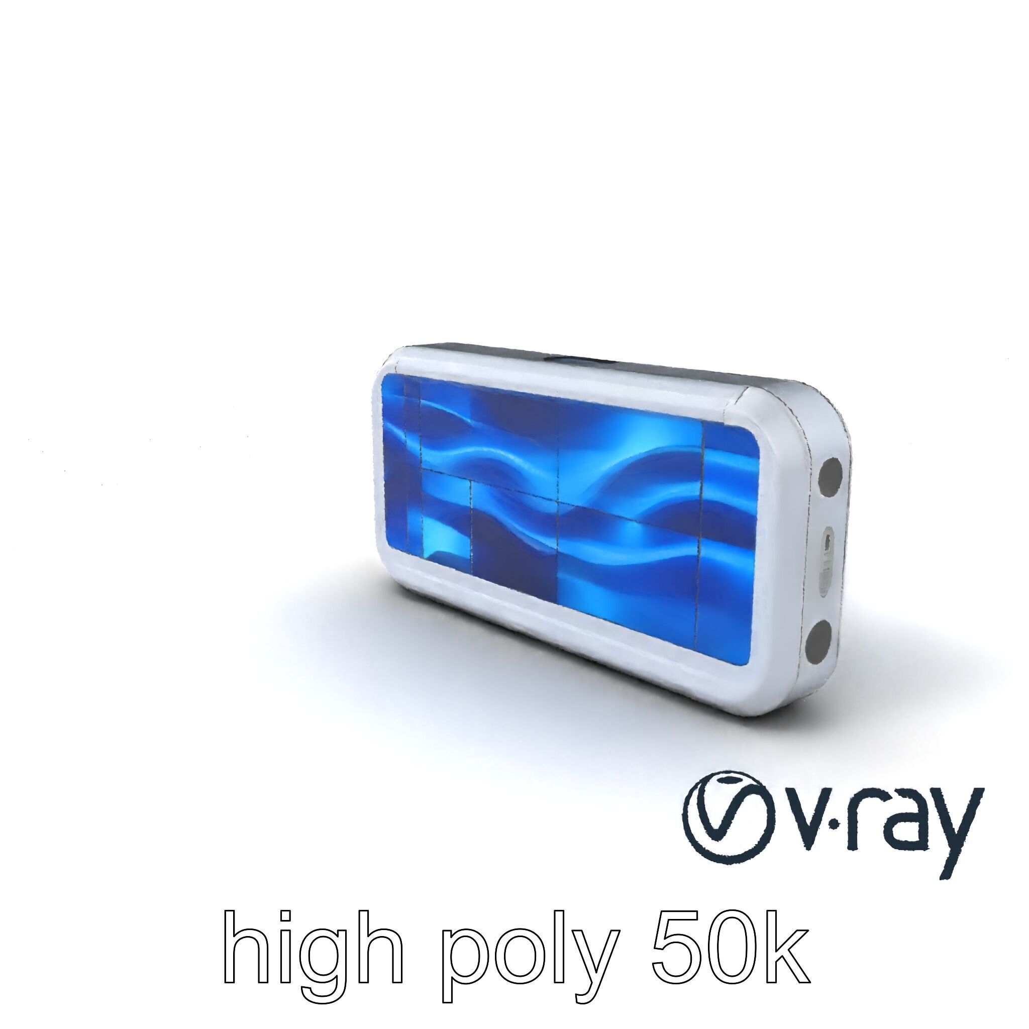 Futuristic Wall Module with Panoramic Displays model pack Low-poly 3D model_2