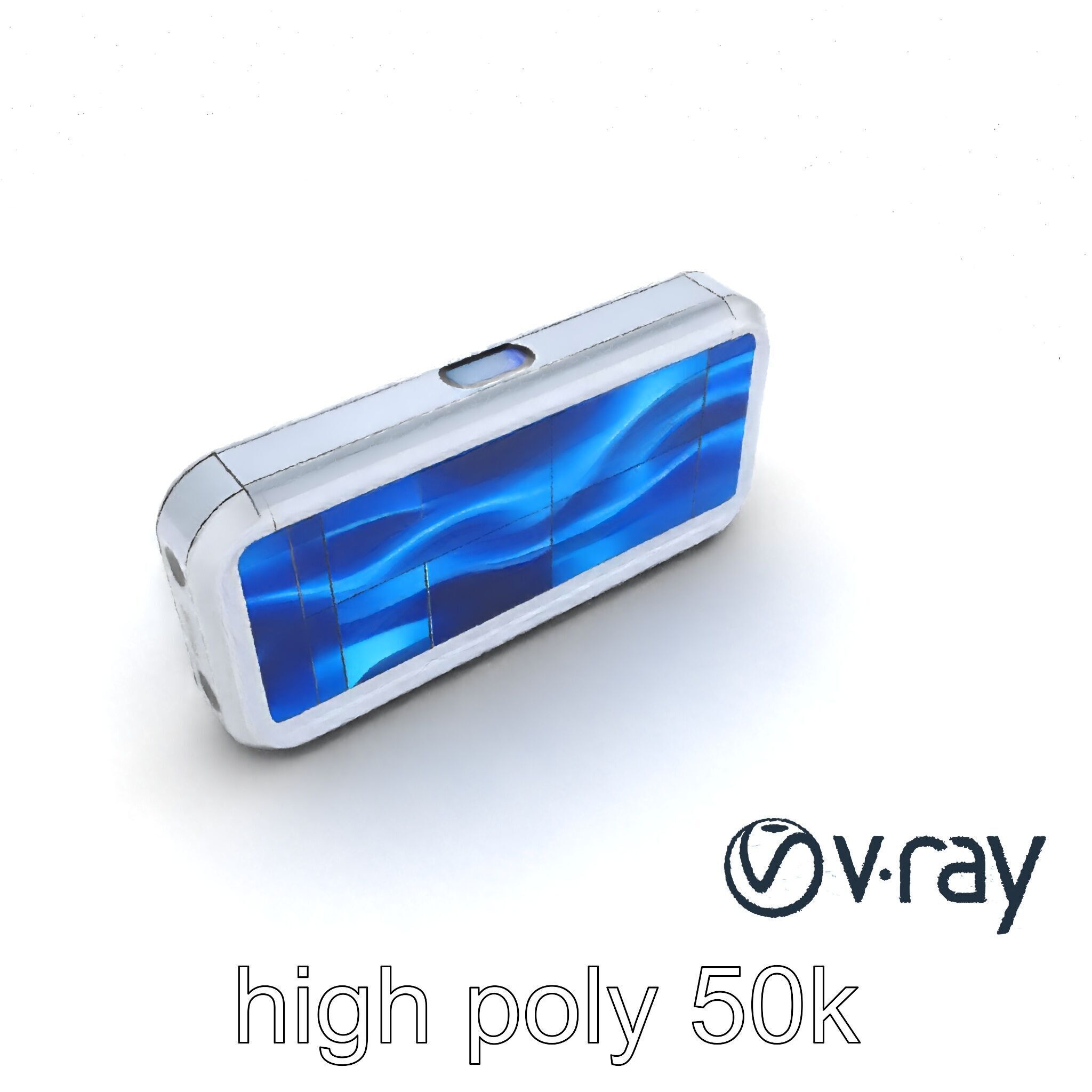 Futuristic Wall Module with Panoramic Displays model pack Low-poly 3D model_13