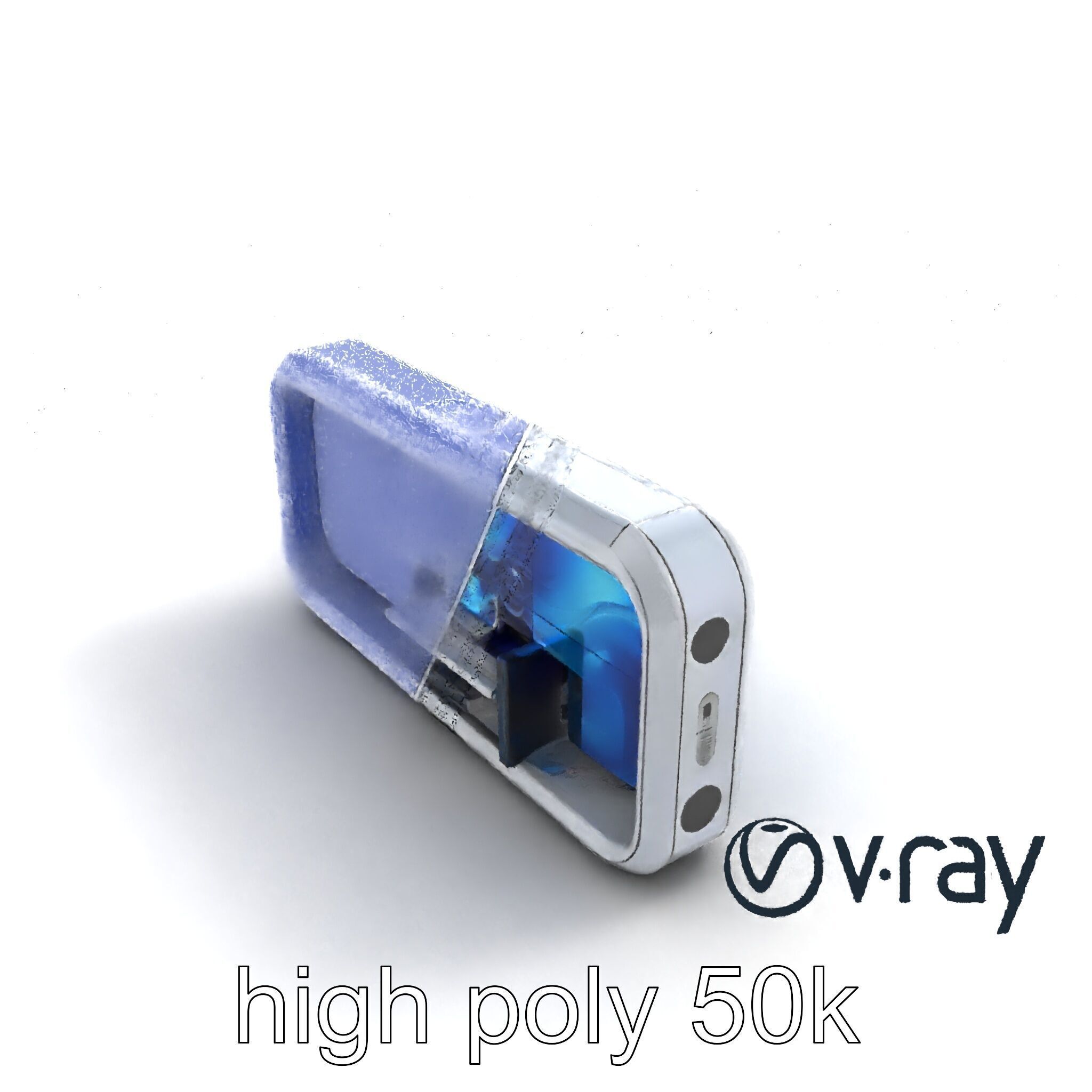 Futuristic Wall Module with Panoramic Displays model pack Low-poly 3D model_10