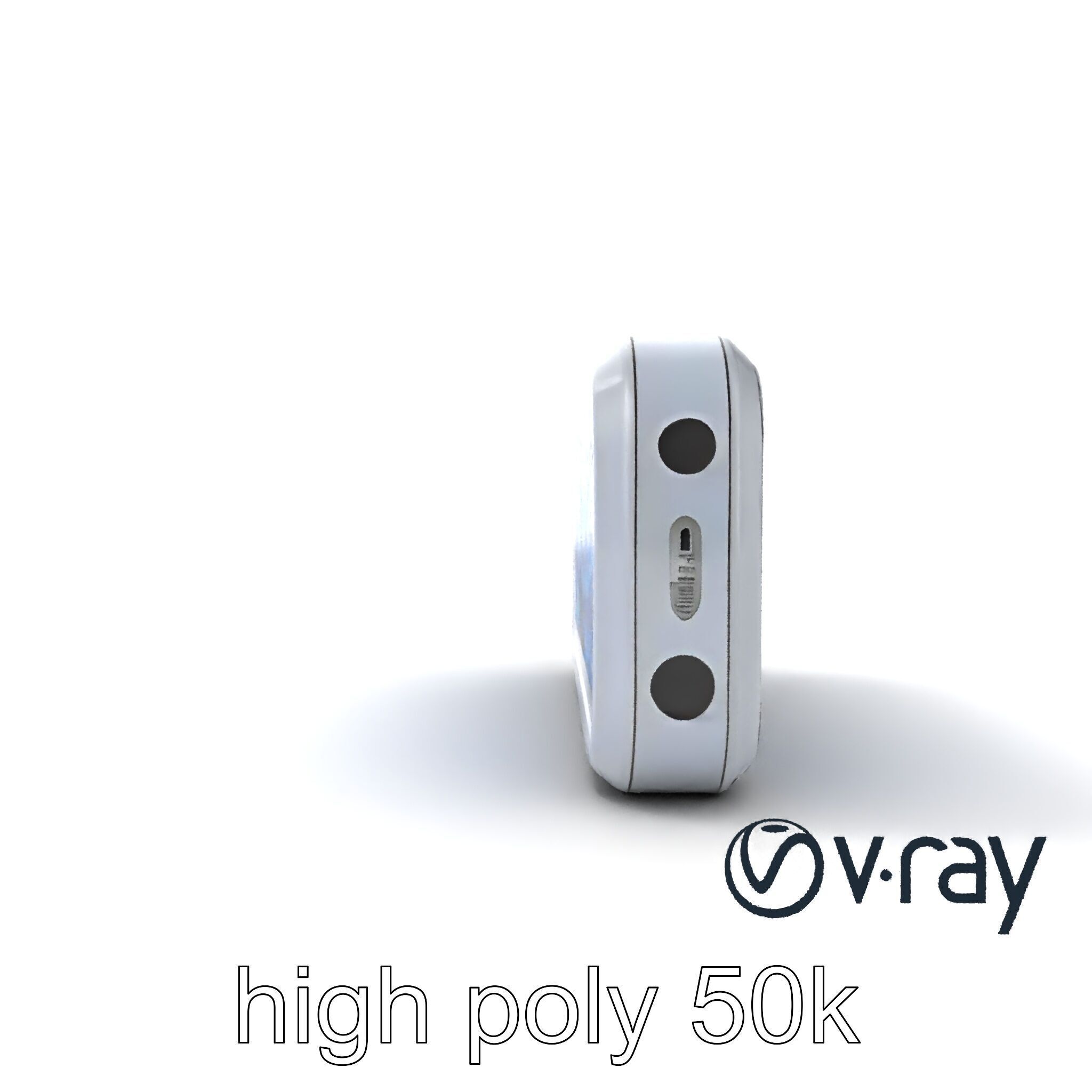 Futuristic Wall Module with Panoramic Displays model pack Low-poly 3D model_17