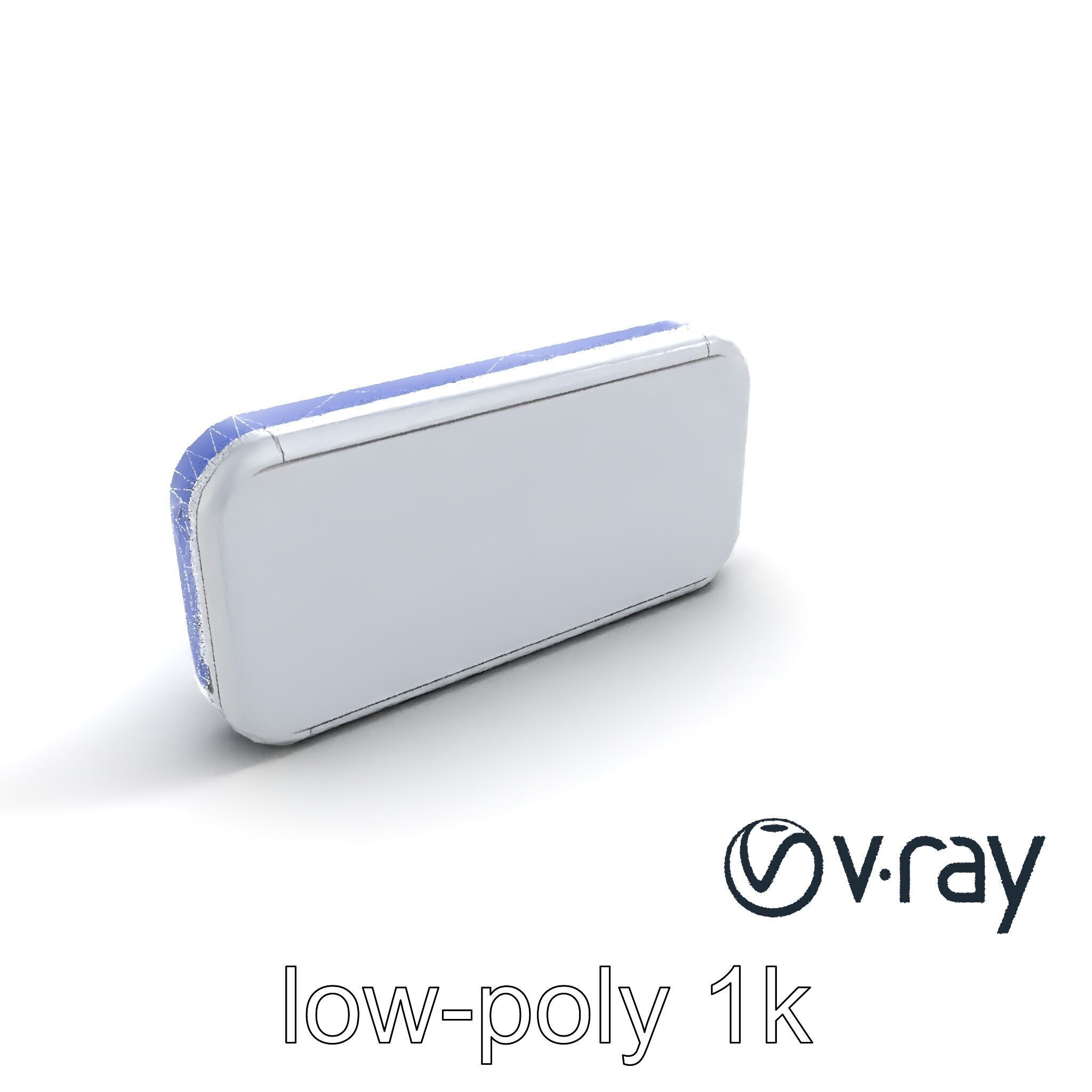 Futuristic Wall Module with Panoramic Displays model pack Low-poly 3D model_11