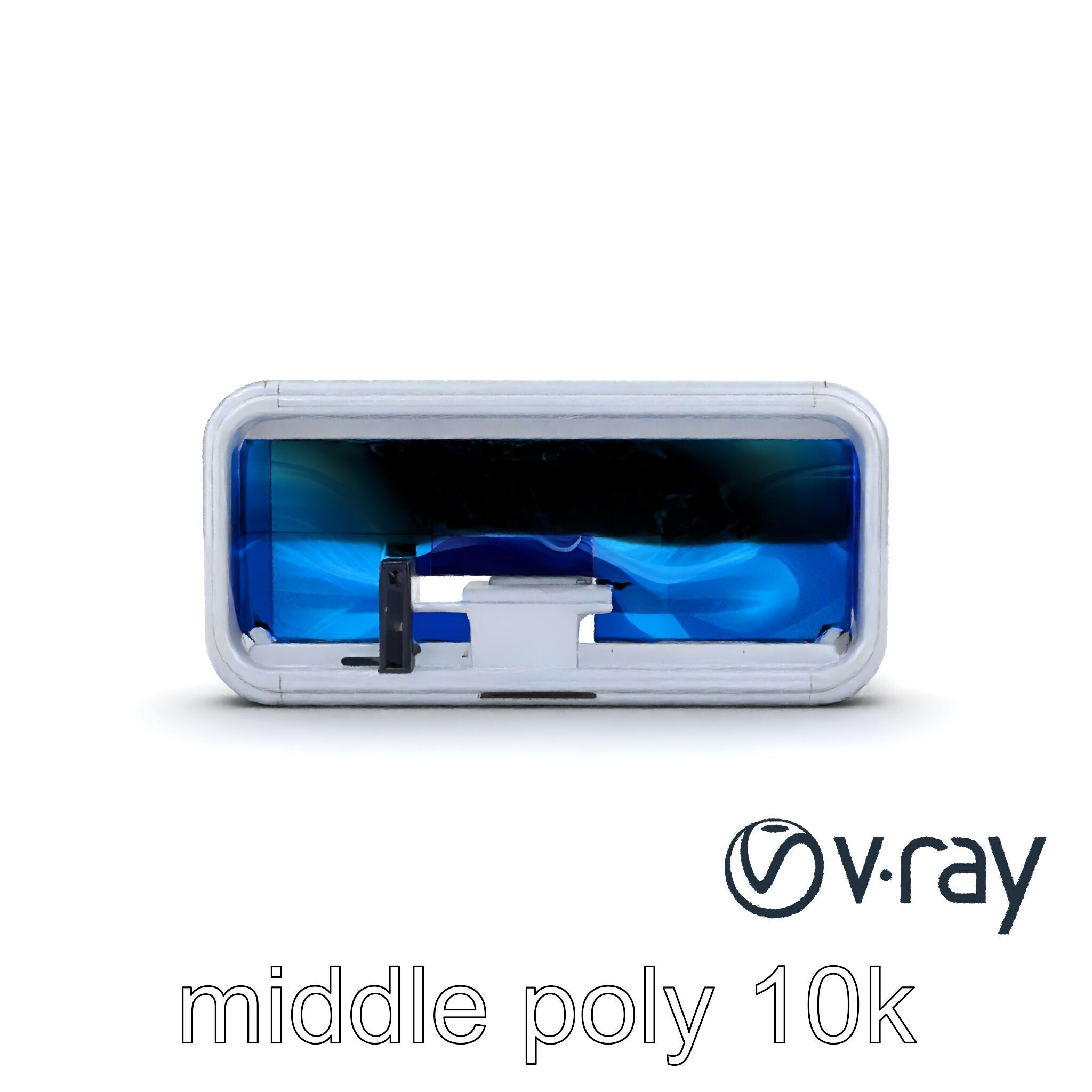 Futuristic Wall Module with Panoramic Displays model pack Low-poly 3D model_14