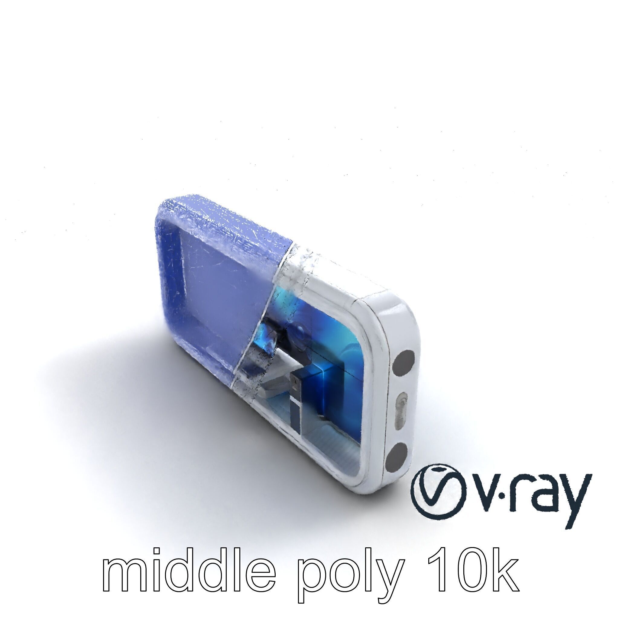 Futuristic Wall Module with Panoramic Displays model pack Low-poly 3D model_29