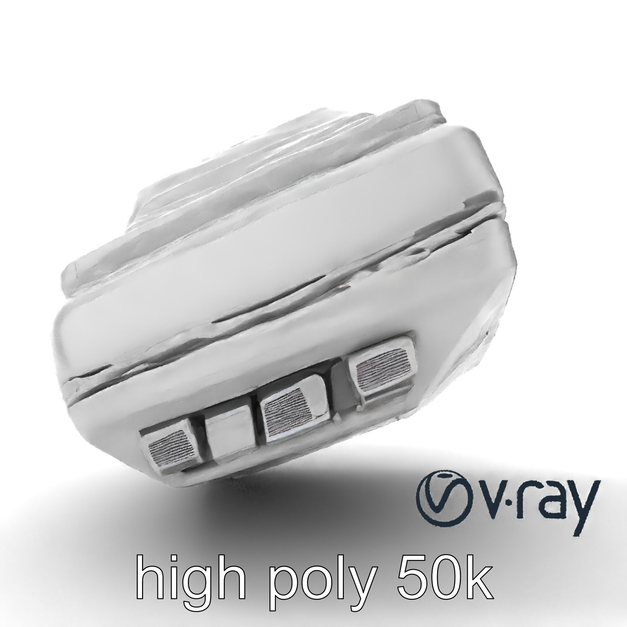 Futuristic Modular Ceiling Detail model pack Low-poly 3D model_26