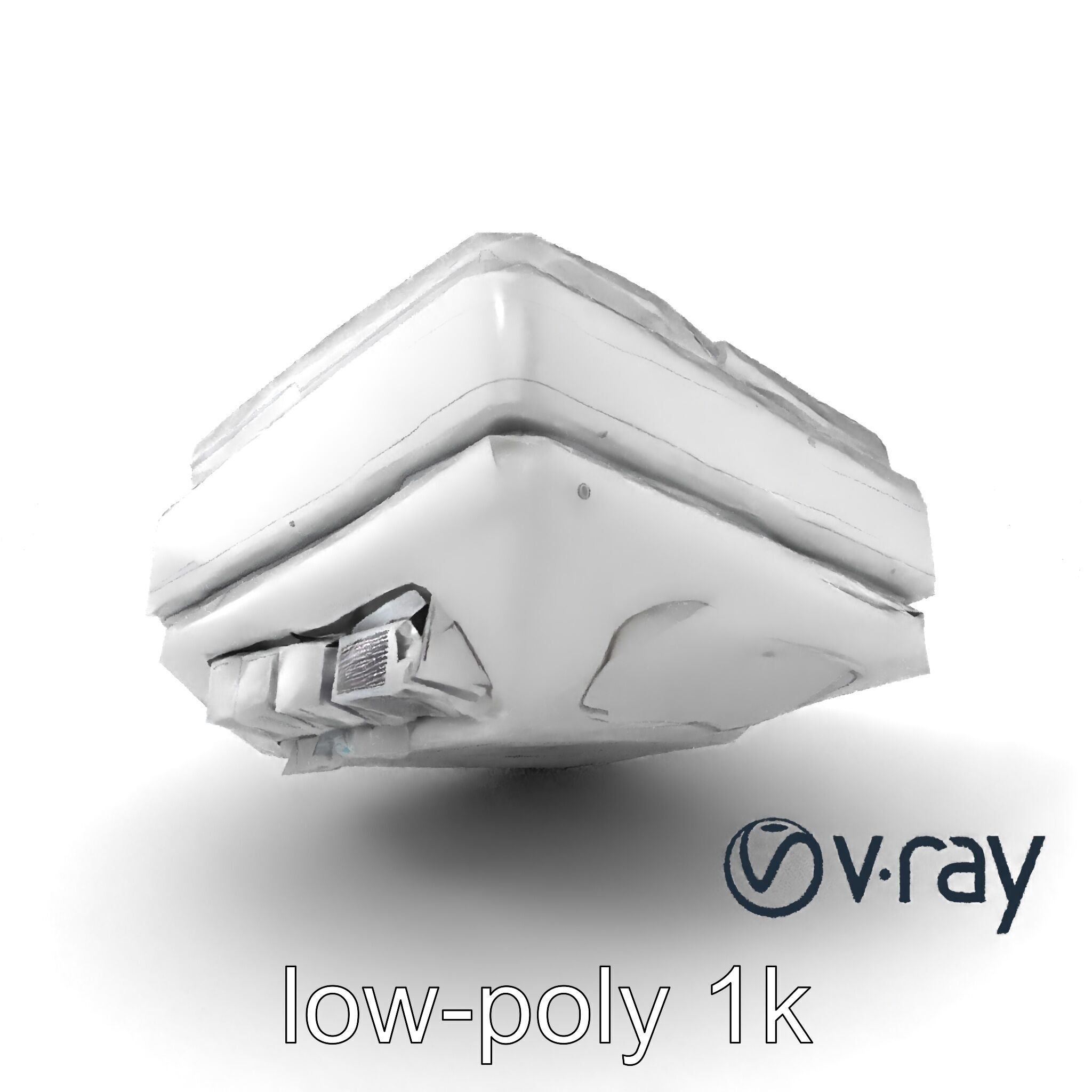 Futuristic Modular Ceiling Detail model pack Low-poly 3D model_5