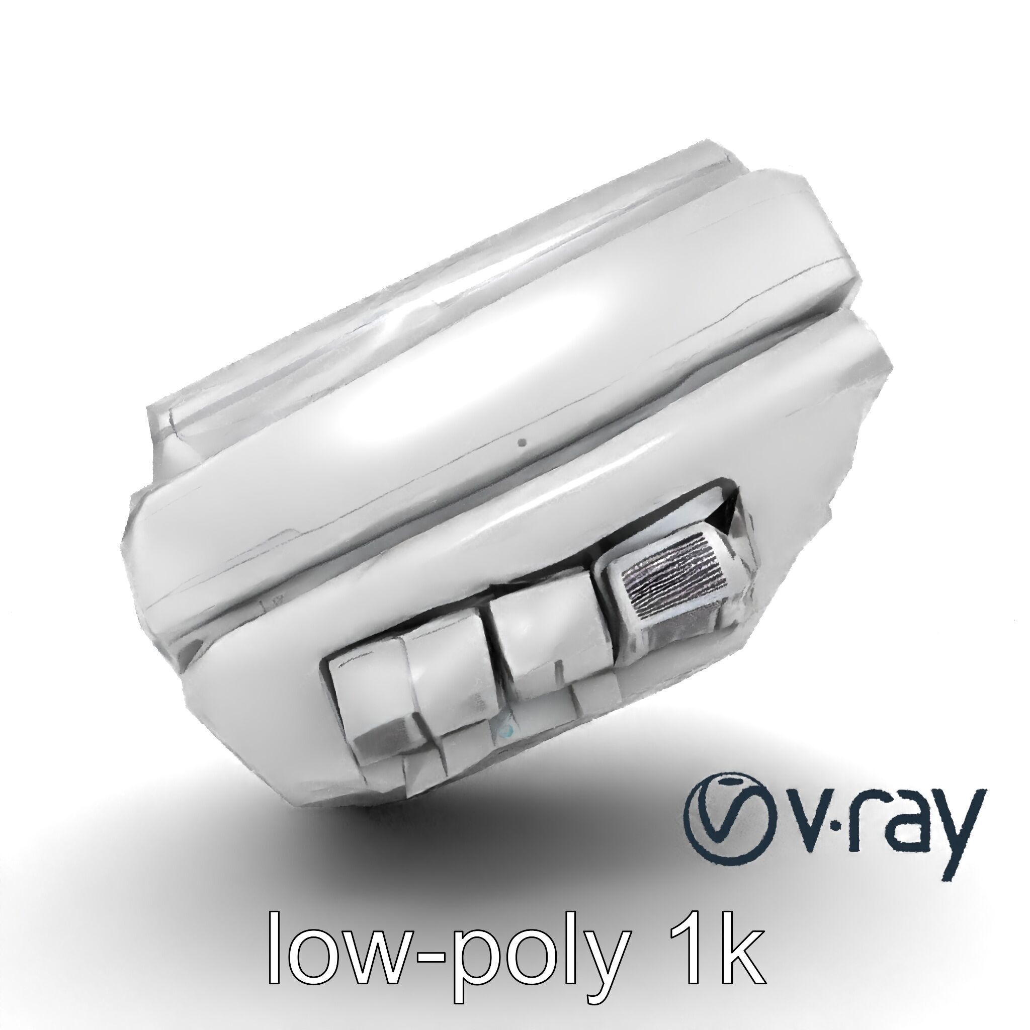 Futuristic Modular Ceiling Detail model pack Low-poly 3D model_24