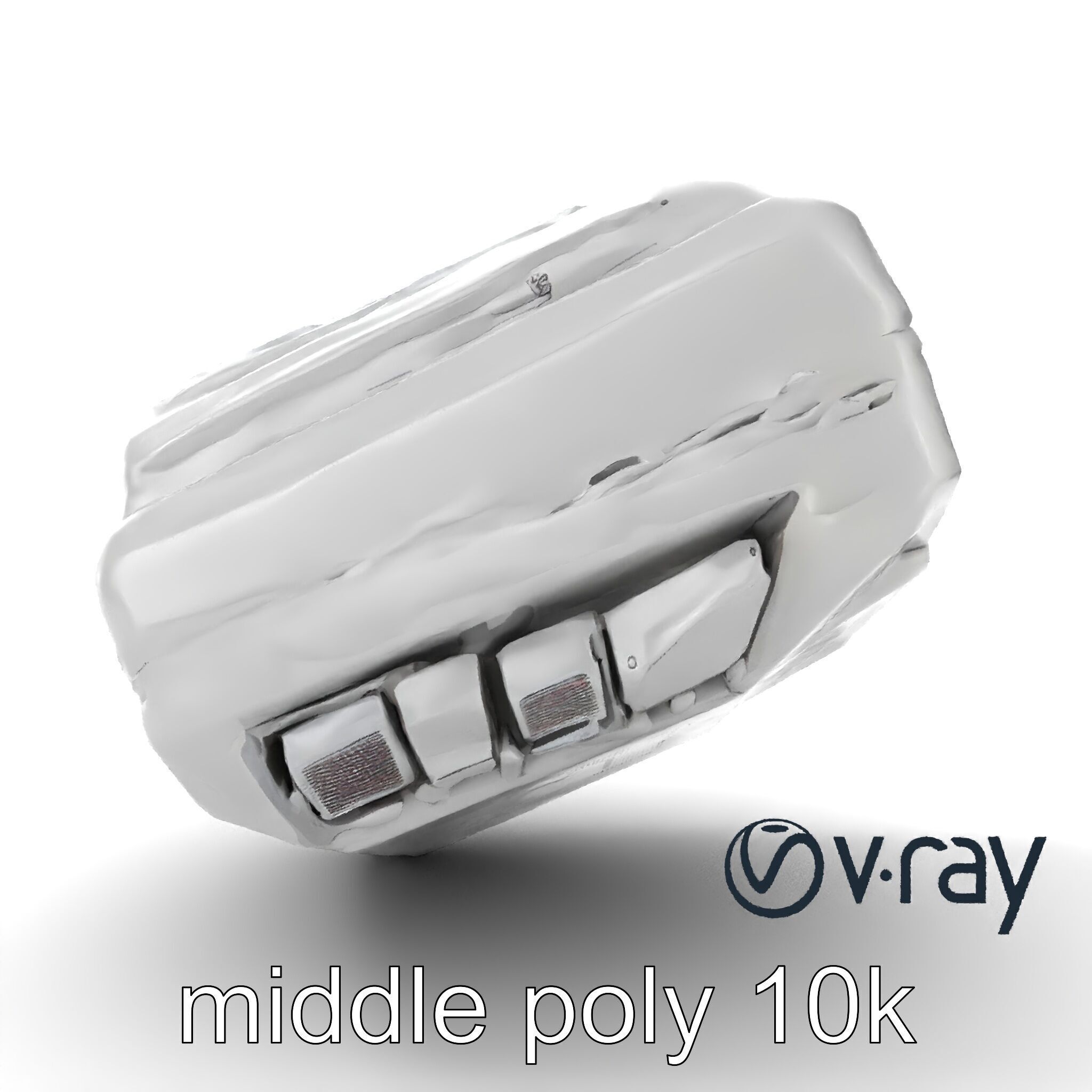 Futuristic Modular Ceiling Detail model pack Low-poly 3D model_12