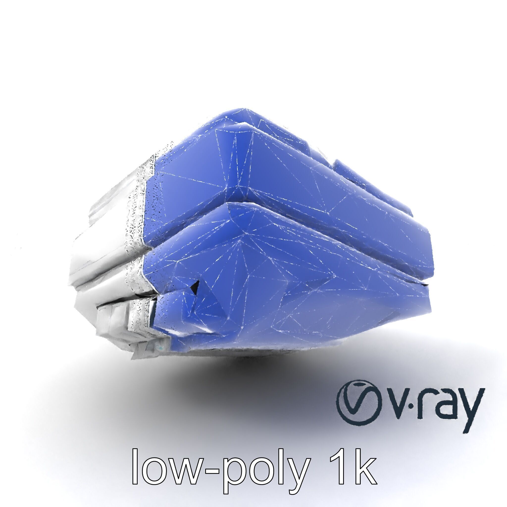 Futuristic Modular Ceiling Detail model pack Low-poly 3D model_7