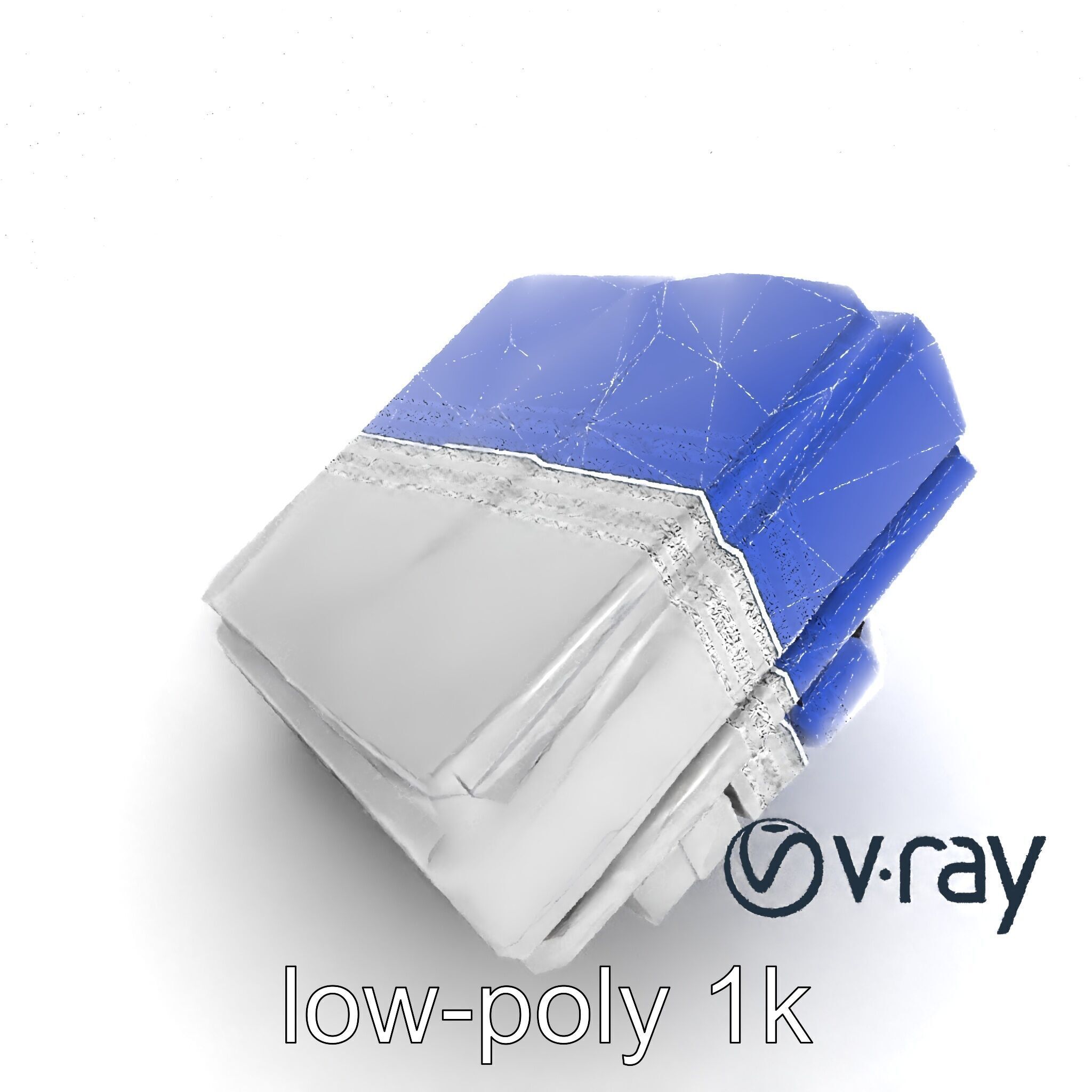 Futuristic Modular Ceiling Detail model pack Low-poly 3D model_16