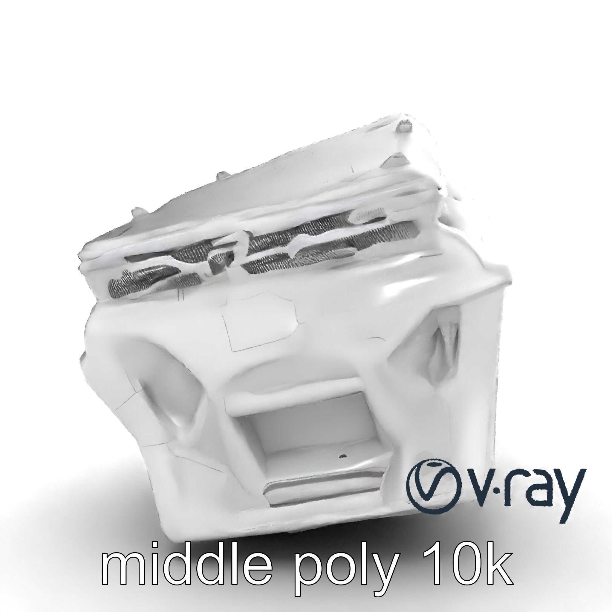 Futuristic Modular Ceiling Detail model pack Low-poly 3D model_24