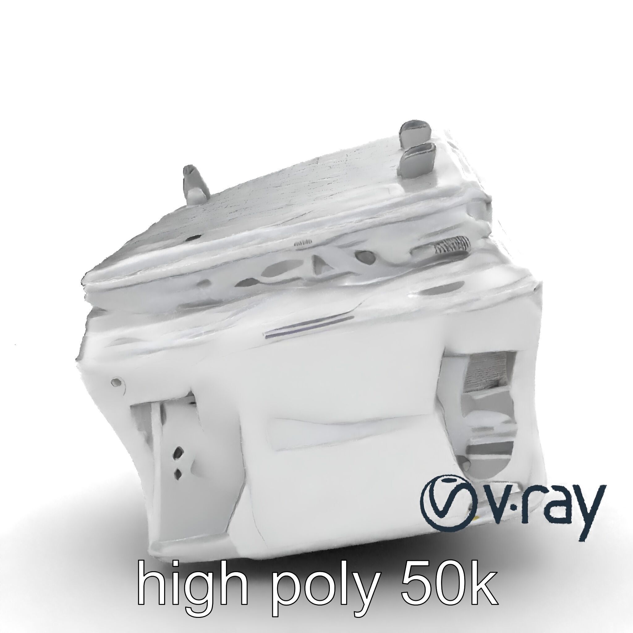 Futuristic Modular Ceiling Detail model pack Low-poly 3D model_30