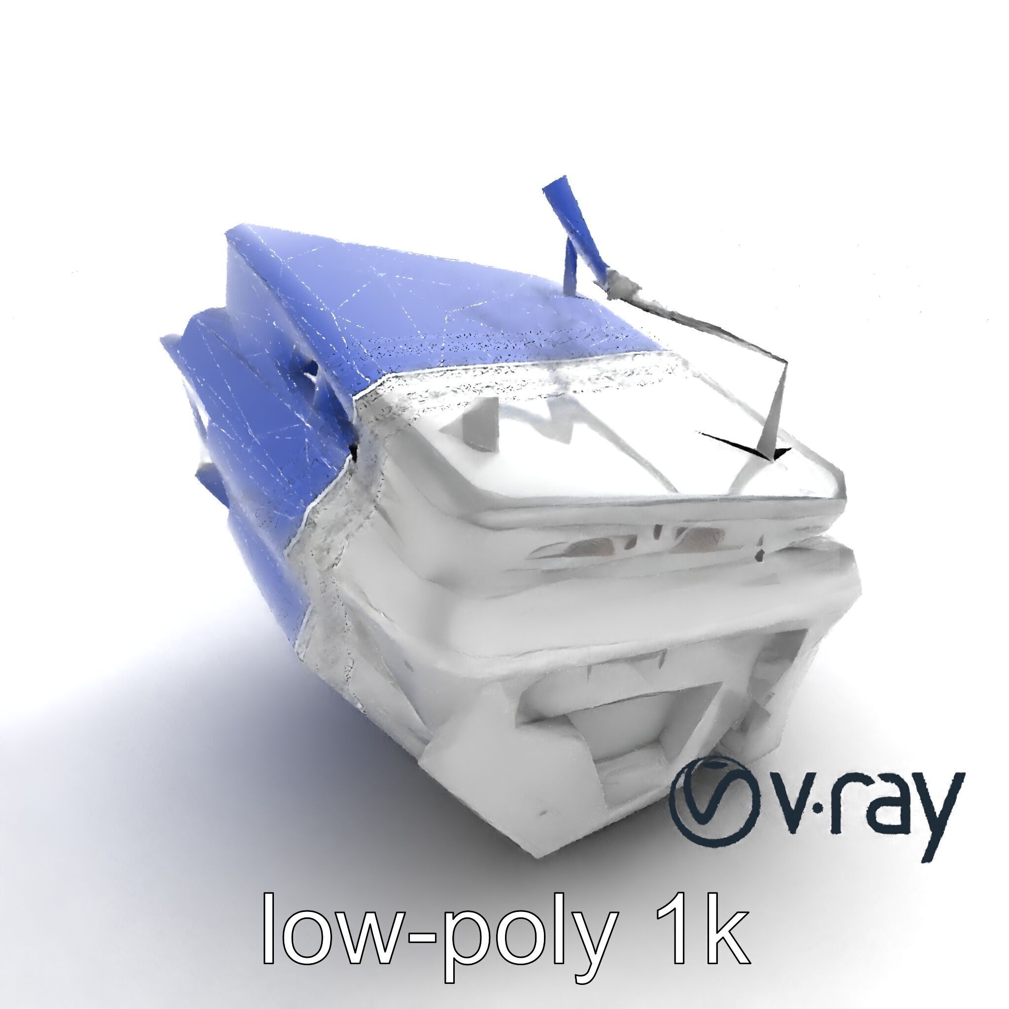 Futuristic Modular Ceiling Detail model pack Low-poly 3D model_17