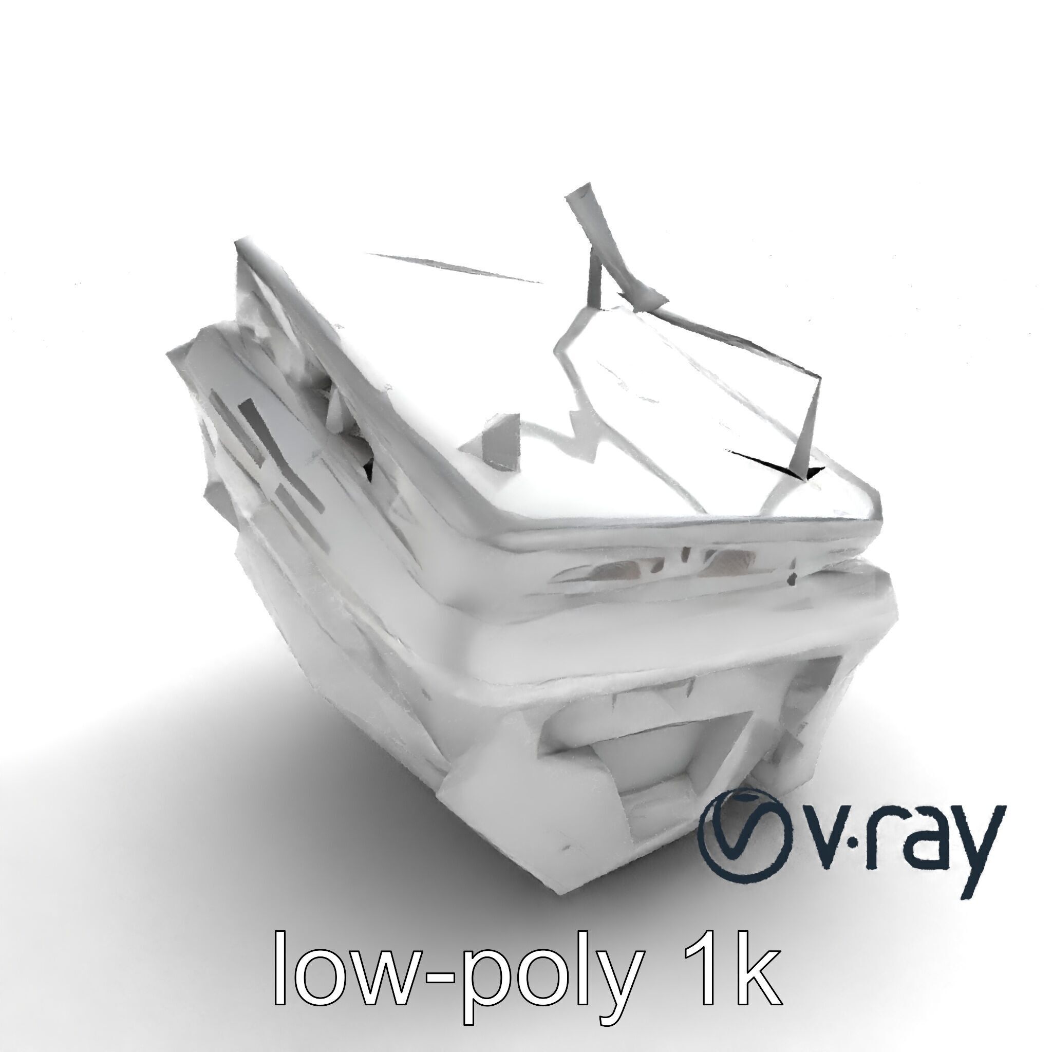 Futuristic Modular Ceiling Detail model pack Low-poly 3D model_9