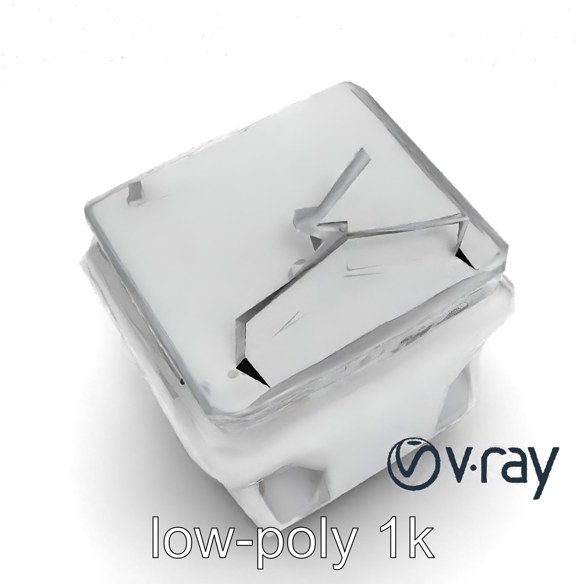 Futuristic Modular Ceiling Detail model pack Low-poly 3D model_15