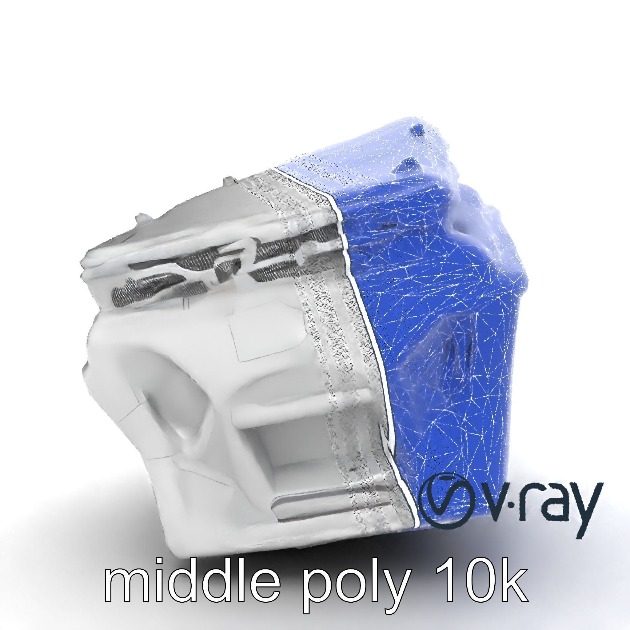 Futuristic Modular Ceiling Detail model pack Low-poly 3D model_26