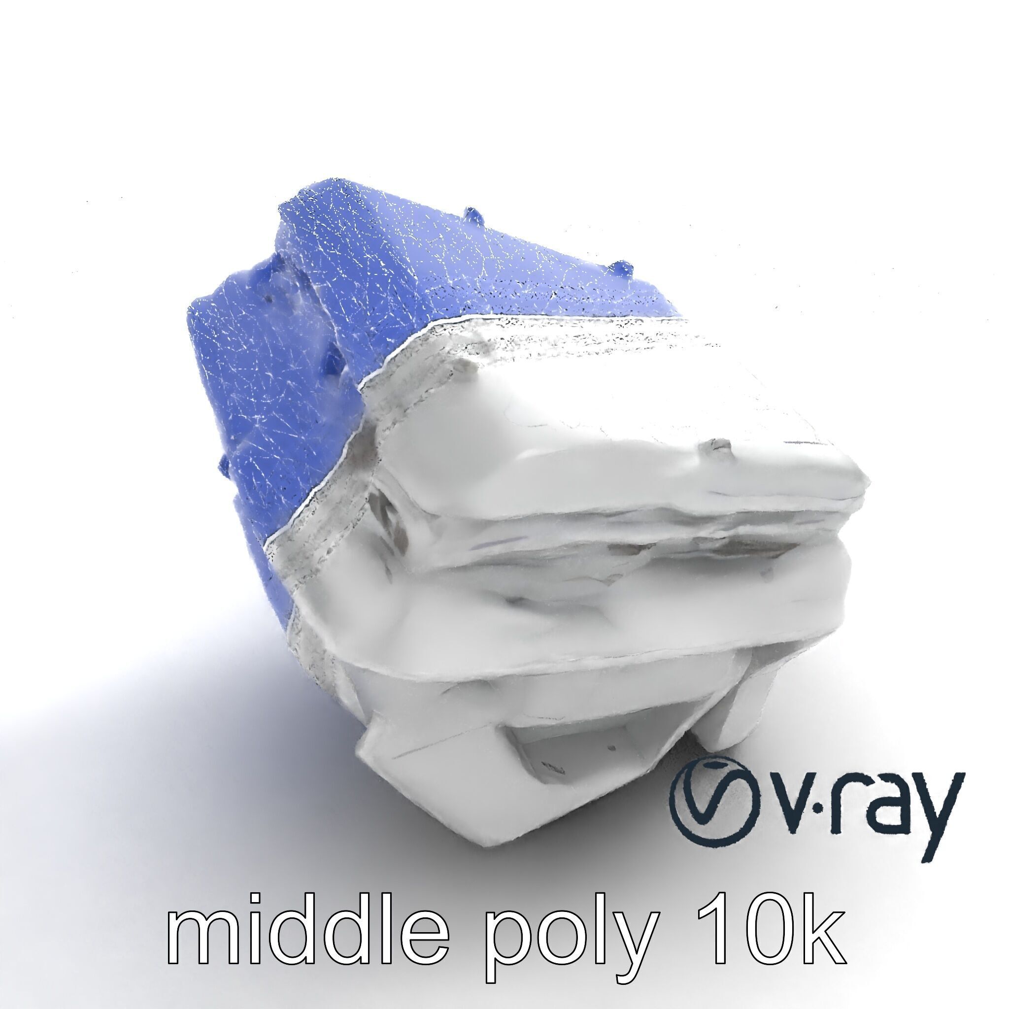 Futuristic Modular Ceiling Detail model pack Low-poly 3D model_21