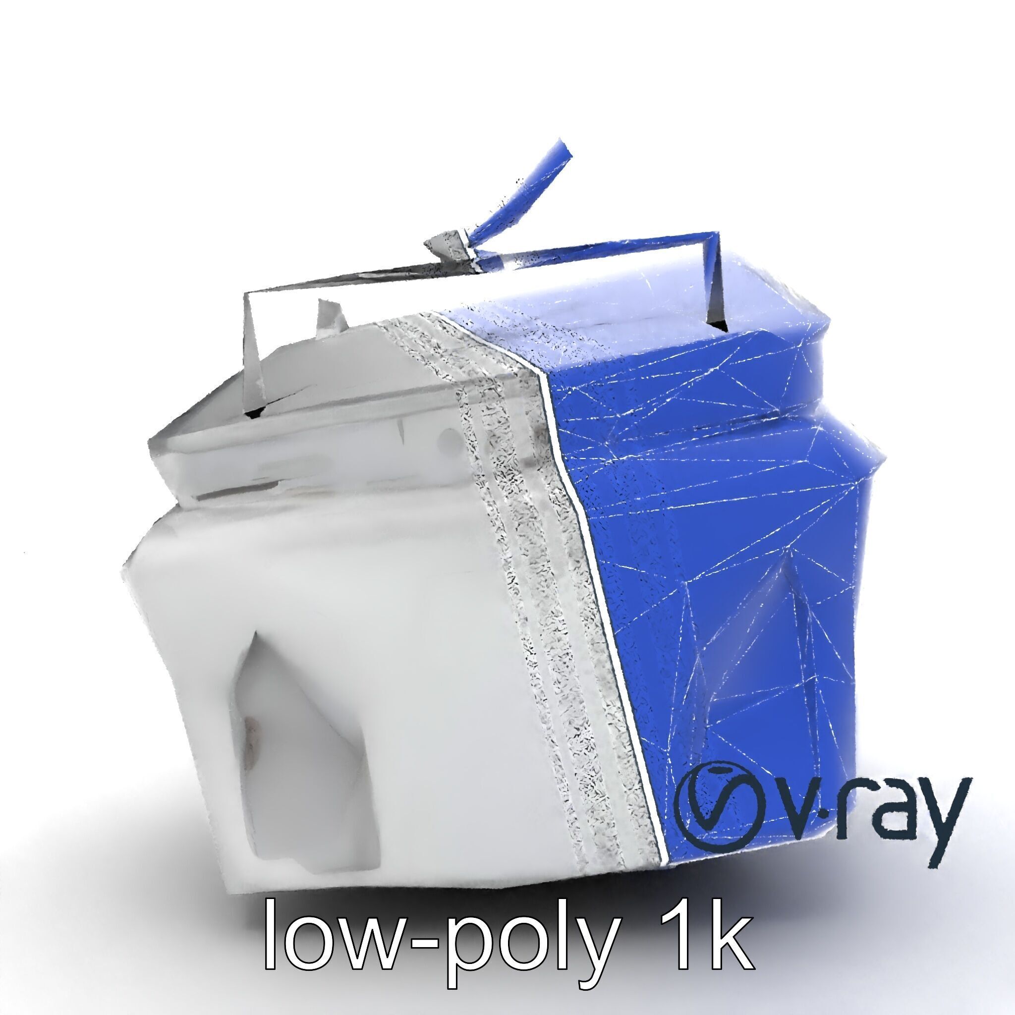 Futuristic Modular Ceiling Detail model pack Low-poly 3D model_31