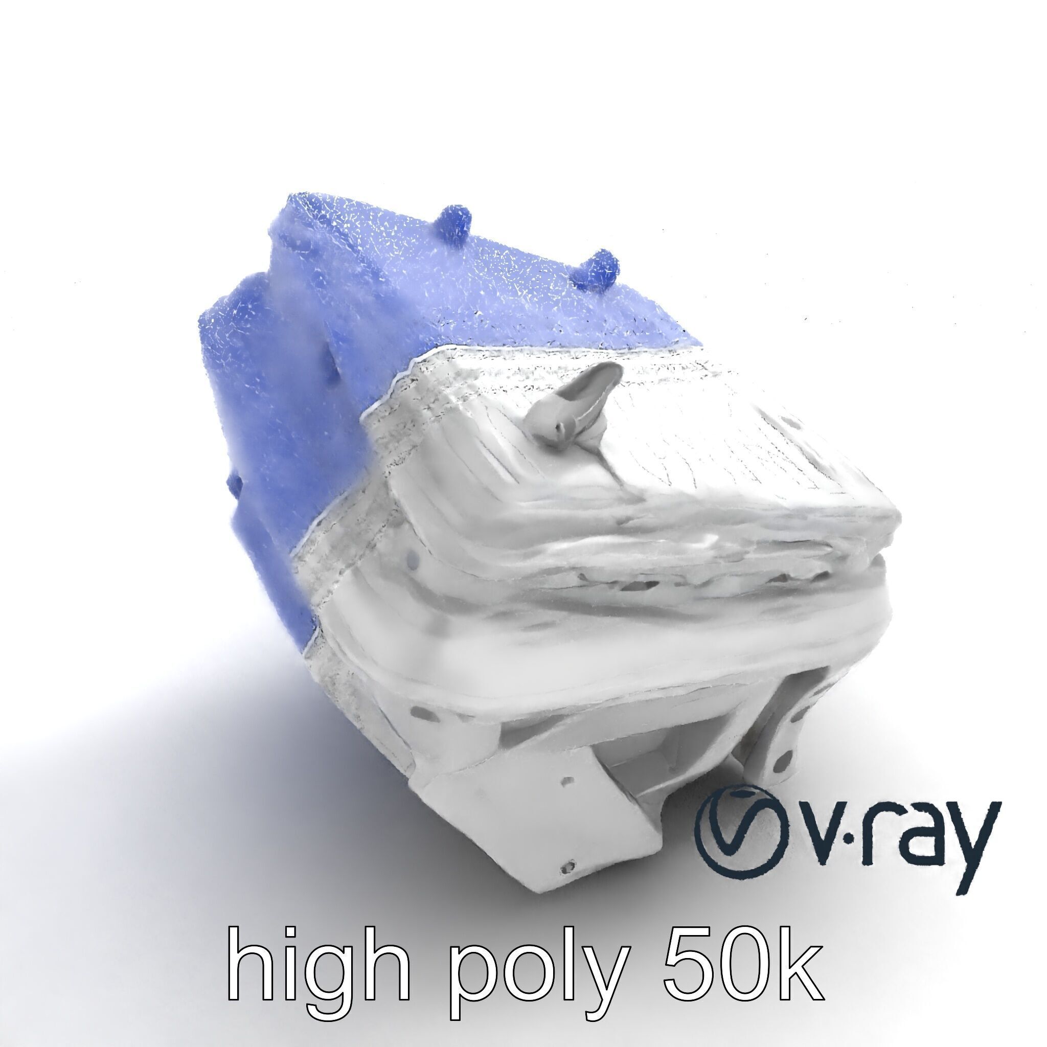 Futuristic Modular Ceiling Detail model pack Low-poly 3D model_12