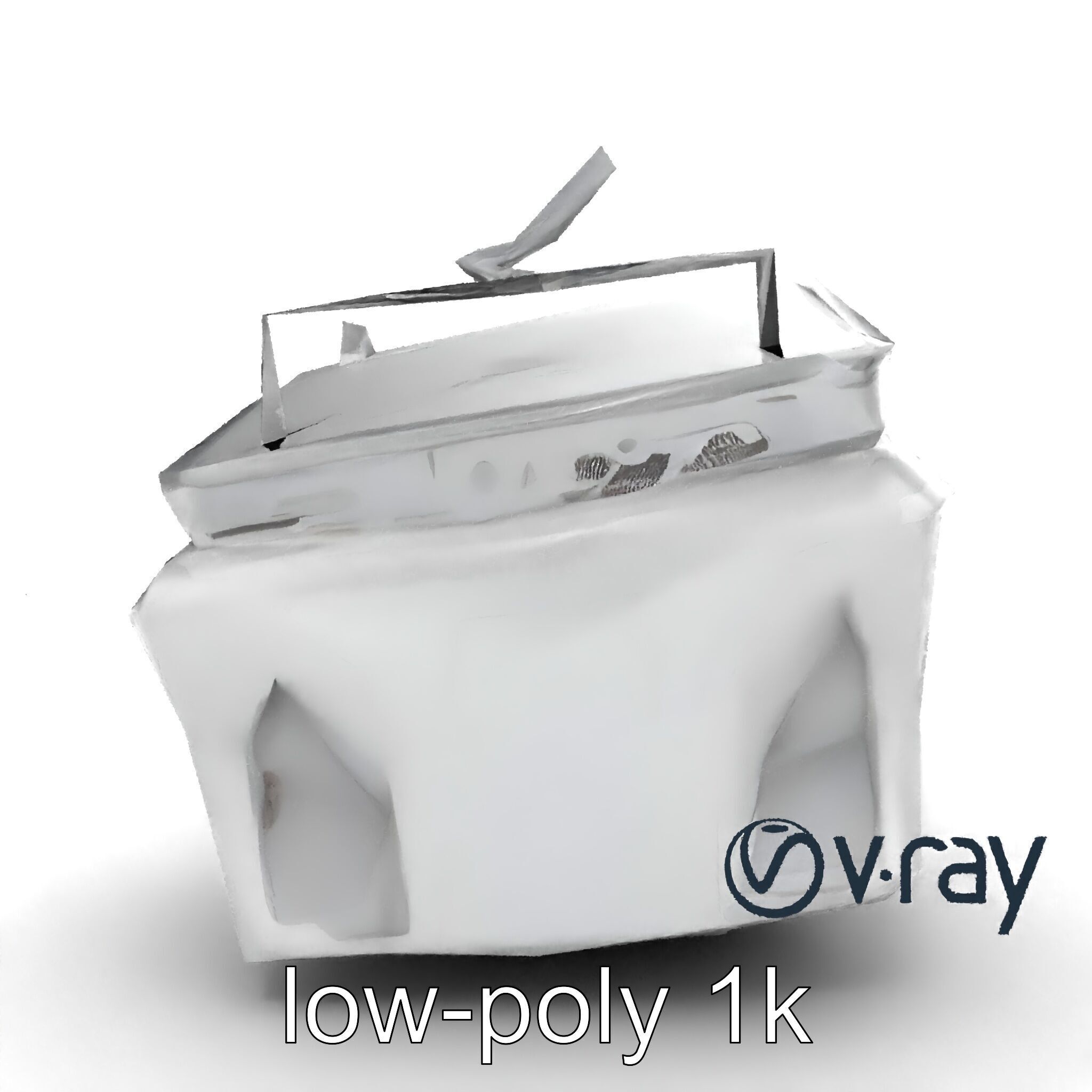 Futuristic Modular Ceiling Detail model pack Low-poly 3D model_27