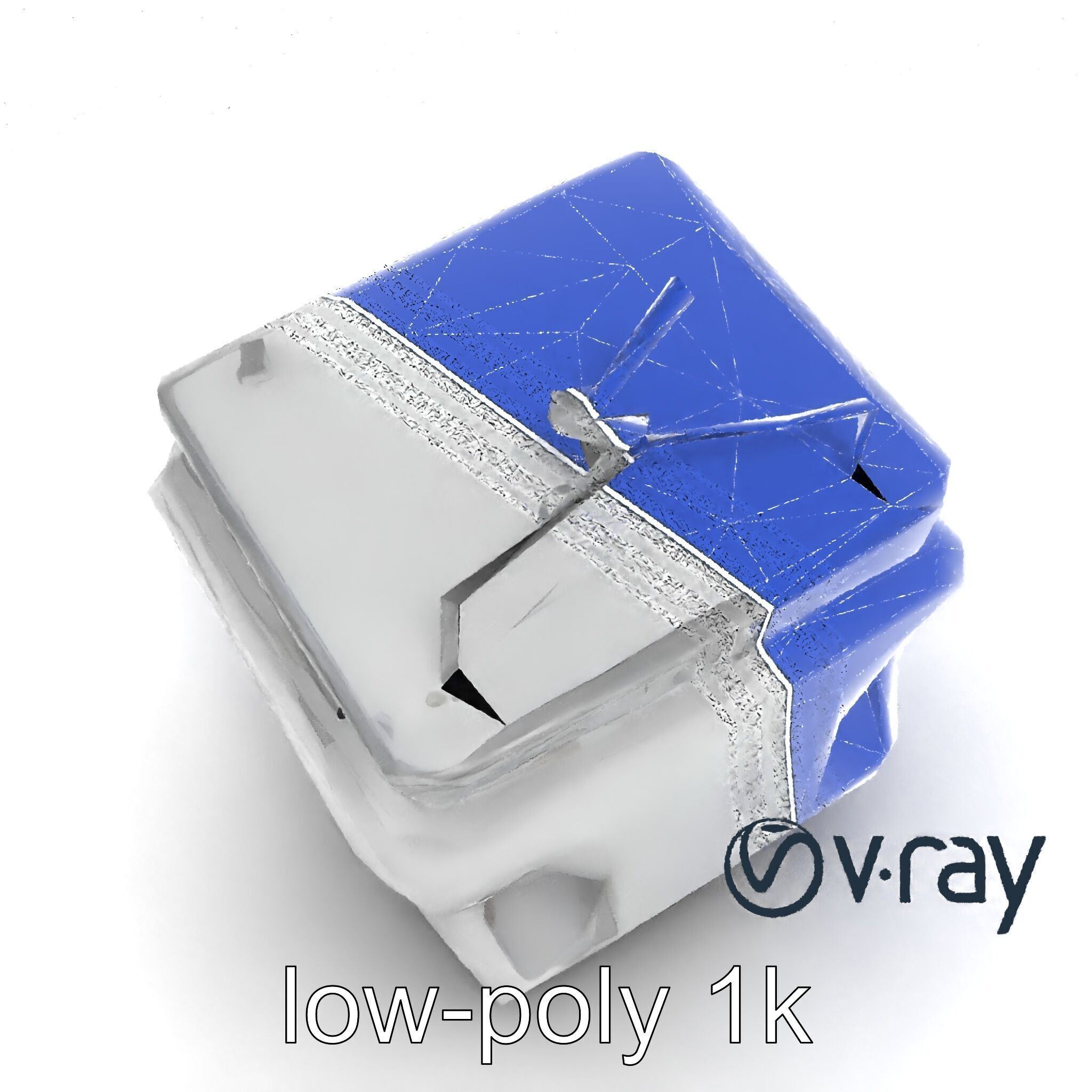 Futuristic Modular Ceiling Detail model pack Low-poly 3D model_23