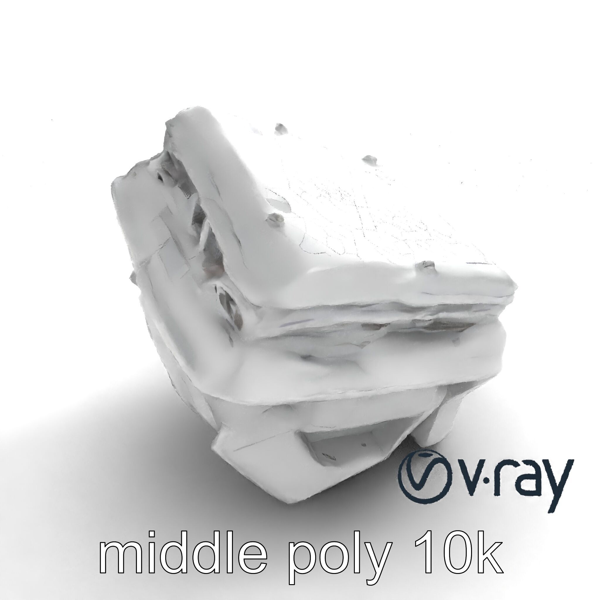 Futuristic Modular Ceiling Detail model pack Low-poly 3D model_8